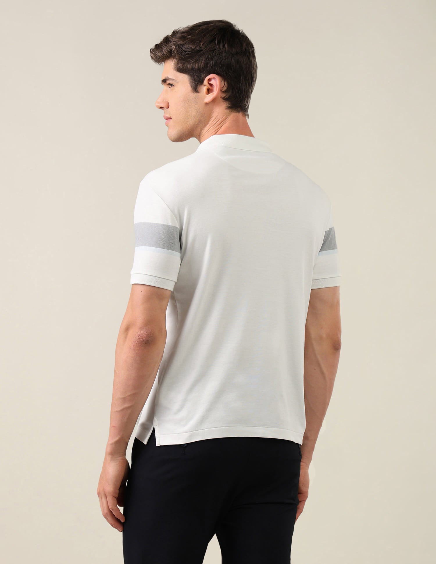 Solid Slim Fit Polo Shirt White - U.S. Polo Assn. India | Large