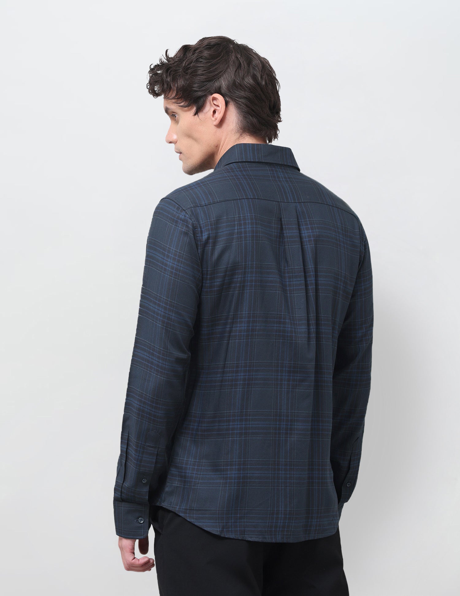 Tartan Checked Twill Shirt Navy - U.S. Polo Assn. India | Large