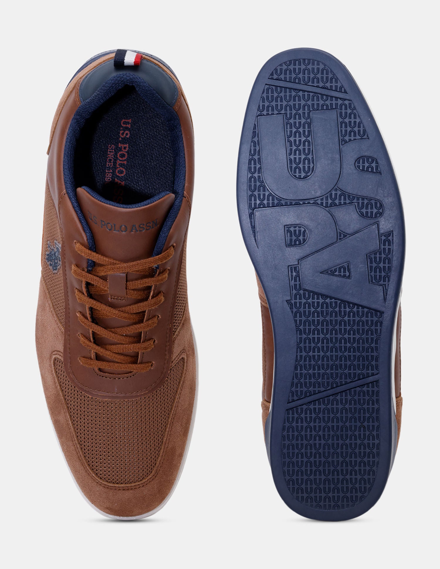 Men Ignacio Smart Casuals Sneakers Tan - U.S. POLO ASSN. | Large