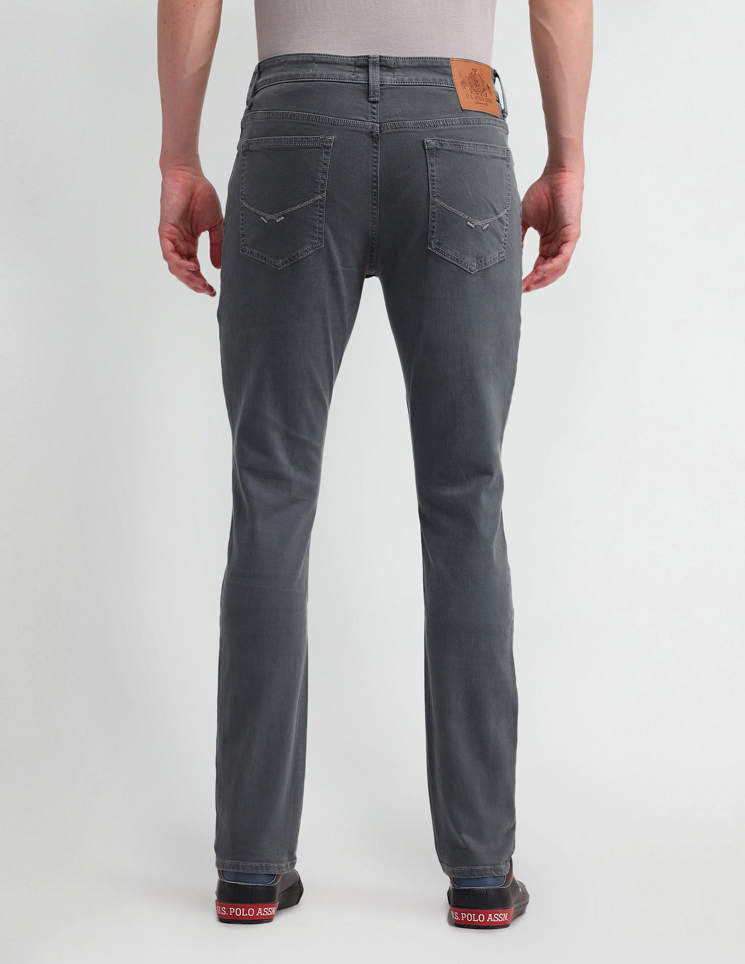 Brandon Slim Tapered Green Jeans Teal(Aqua Green) - U.S. POLO ASSN. | Large