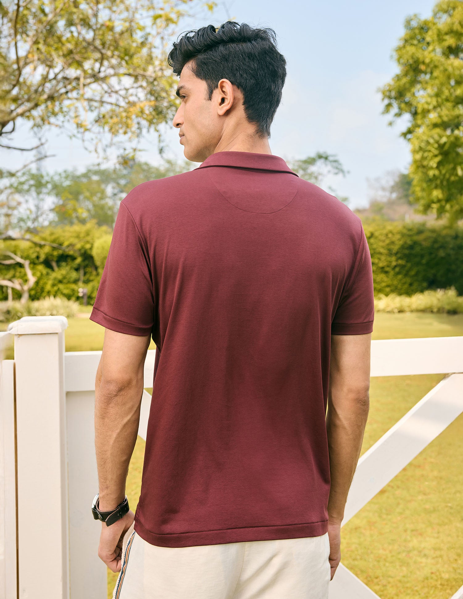 Pacho X Slim Fit Solid Polo Shirt Maroon - U.S. POLO ASSN. | Large