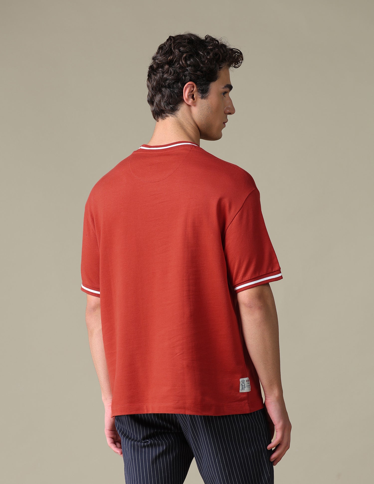 Graphic Printed Relaxed Fit T-Shirt Red - U.S. Polo Assn. India | Large