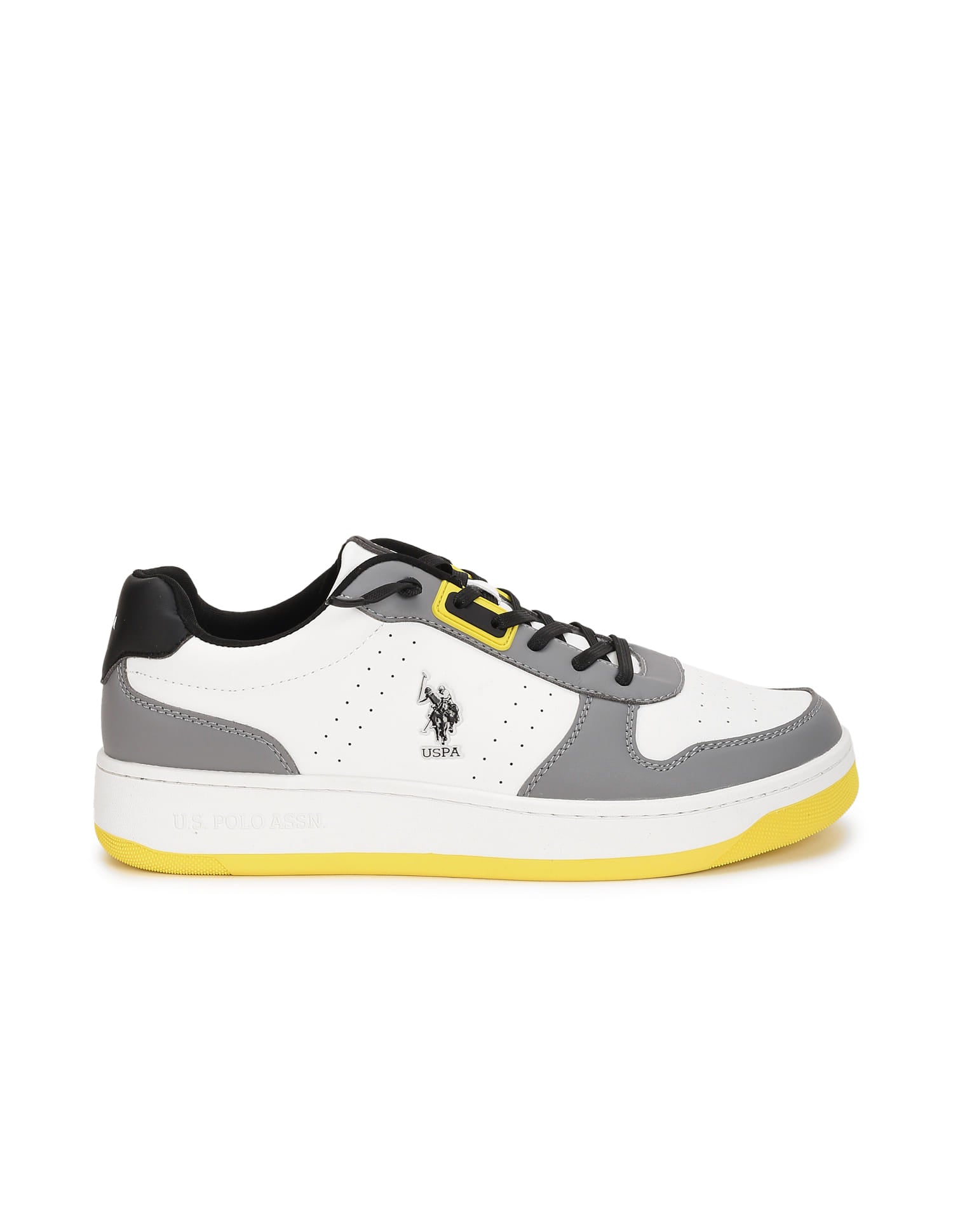 Oakley Perforated Sneakers White and Grey - U.S. Polo Assn. India | Large