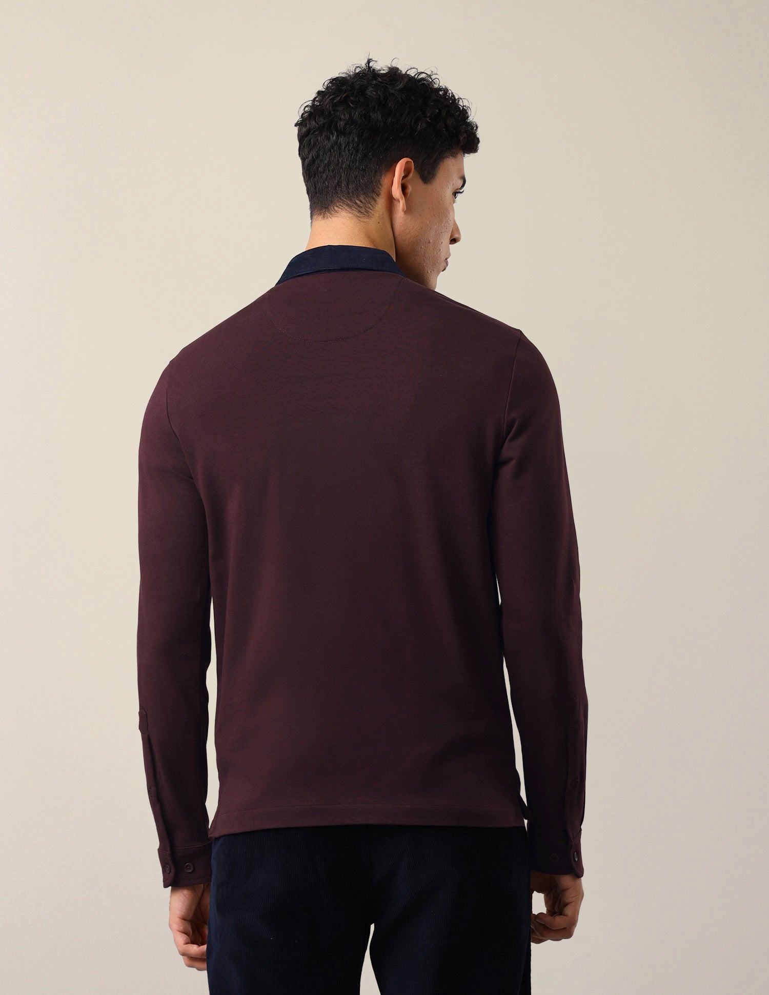 Solid Slim Fit Polo Shirt Maroon - U.S. Polo Assn. India | Large