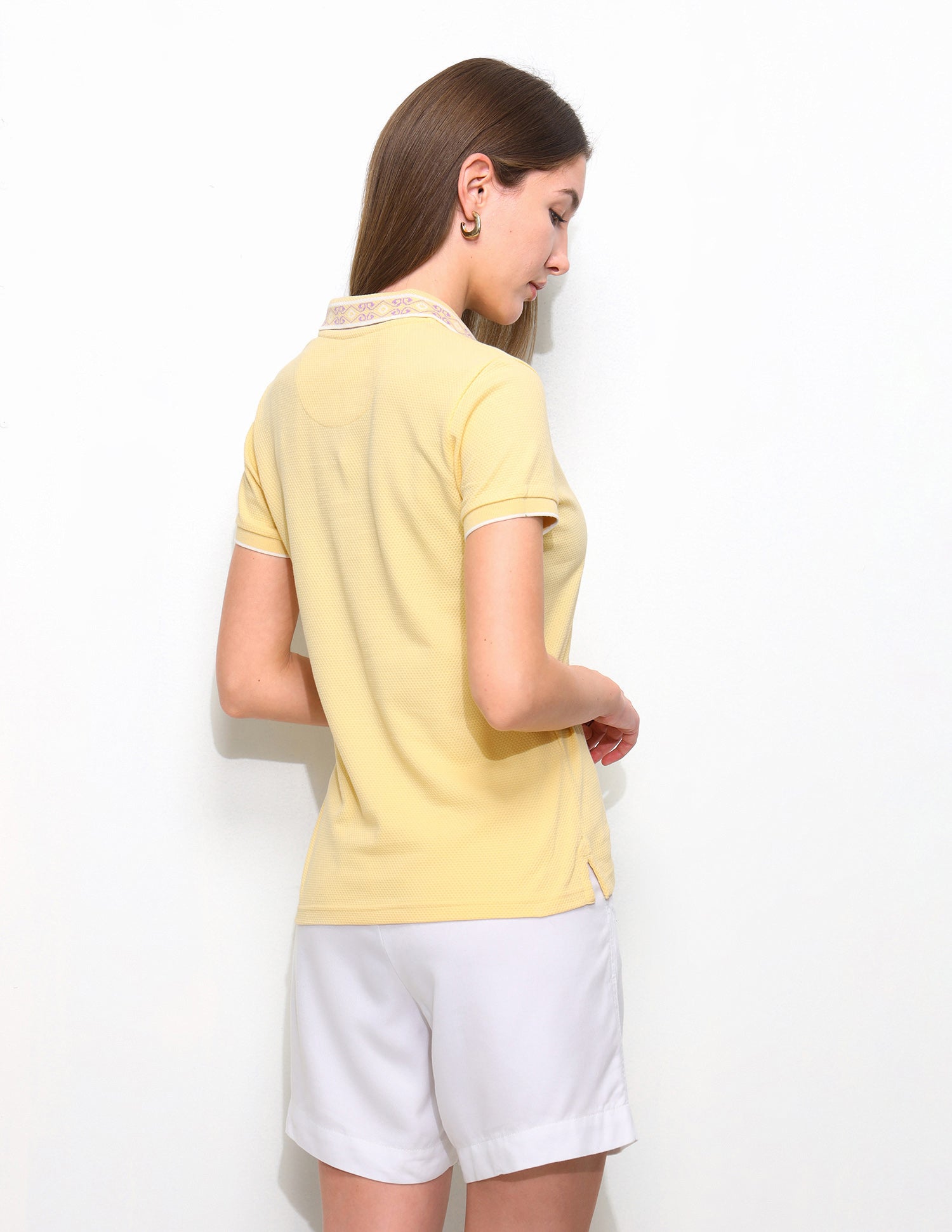 Textured Regular Fit Polo Shirt Light Yellow - U.S. Polo Assn. India | Large