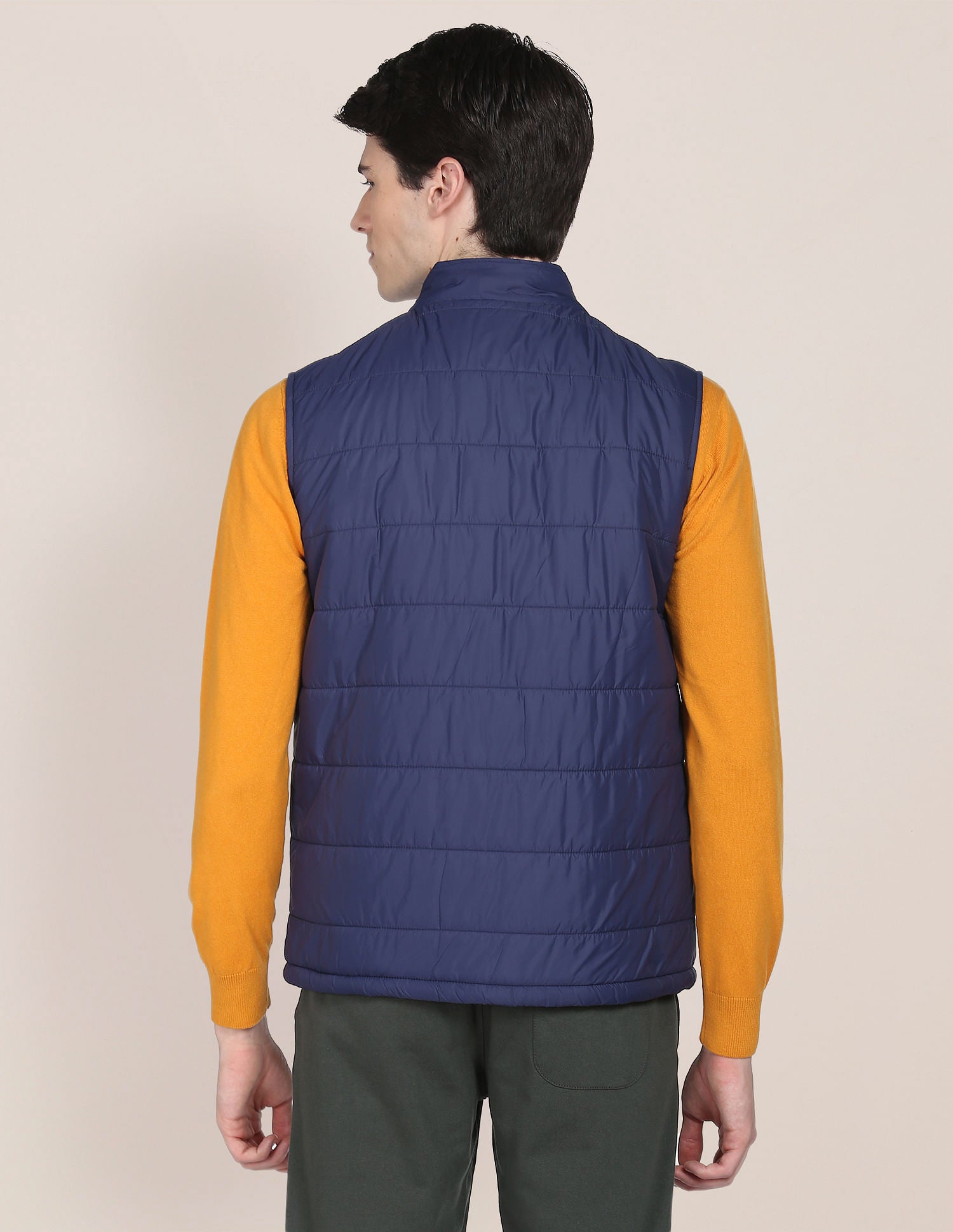 Solid Sleeveless Puffer Jacket Navy - U.S. POLO ASSN. | Large