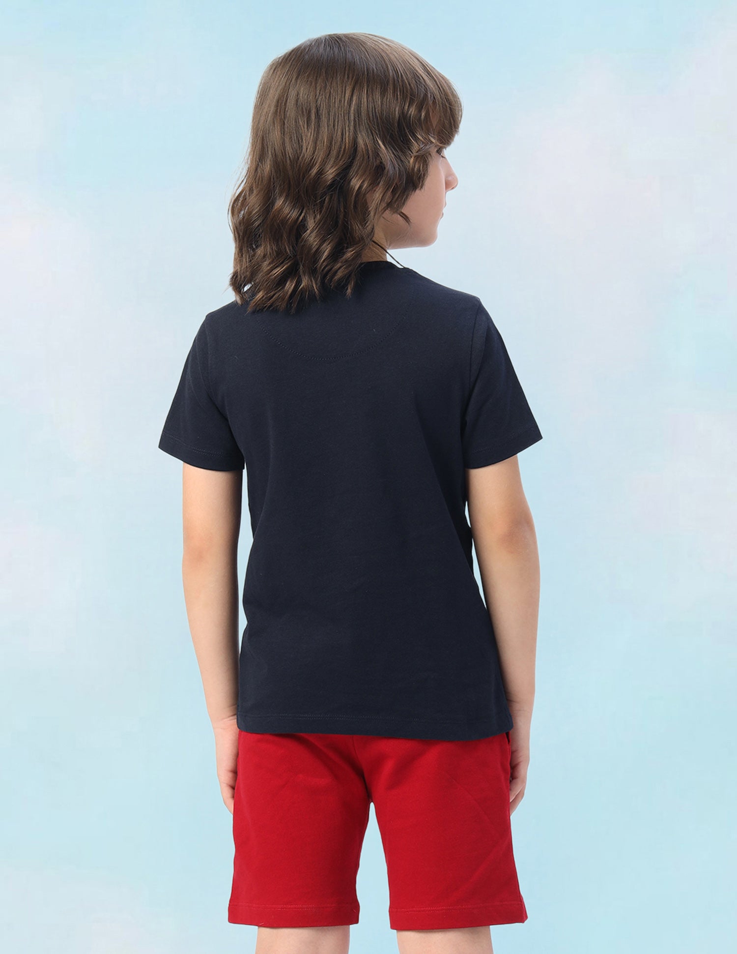 Graphic Brand Printed Regular Fit T-Shirt Navy - U.S. Polo Assn. India | Large