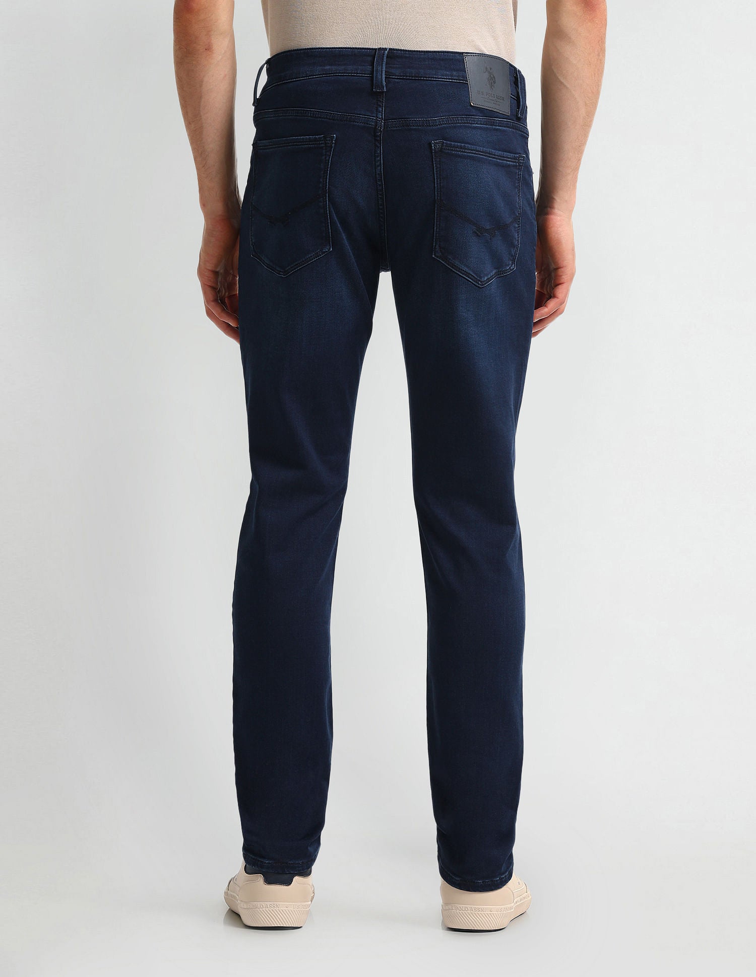 Slim Tapered Blue Jeans Dark-Blue - U.S. Polo Assn. India | Large