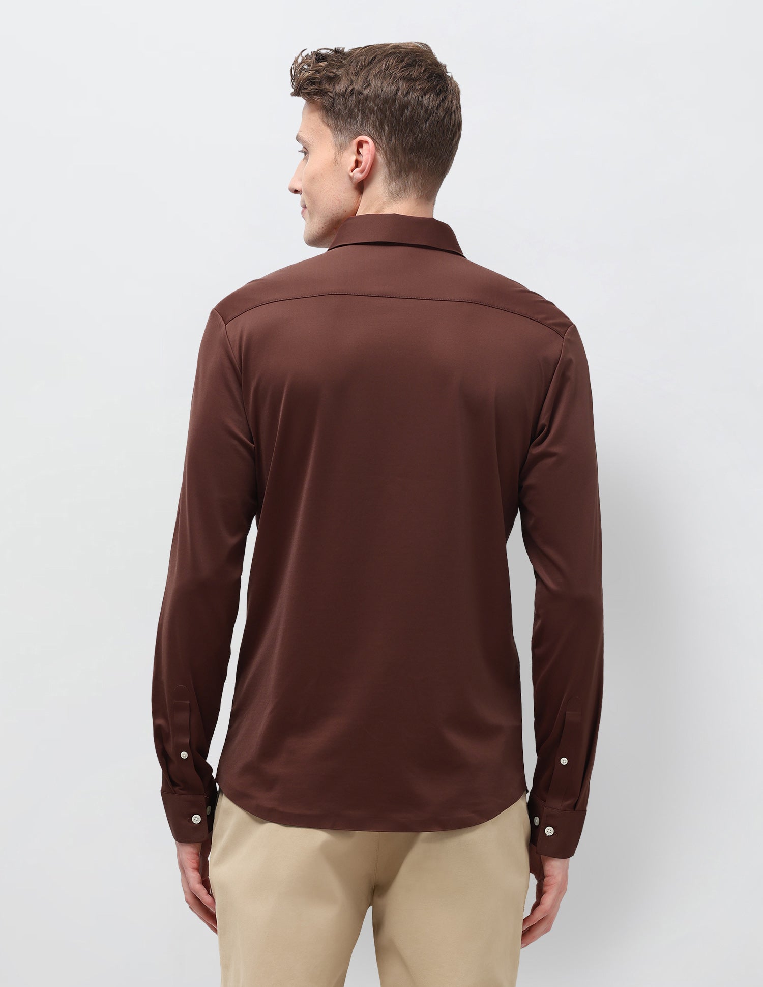 Solid Knitted Shirt Maroon - U.S. Polo Assn. India | Large