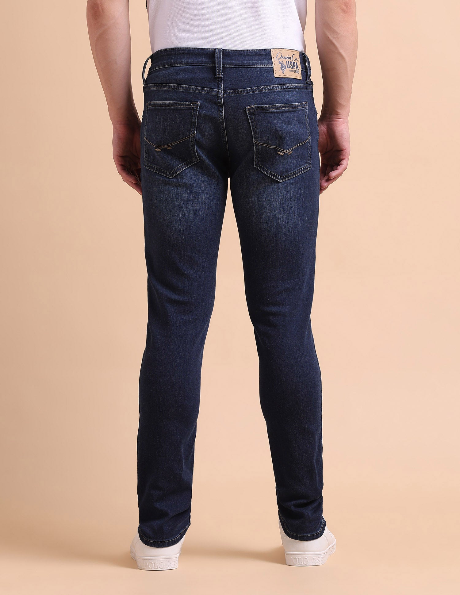 Brandon Slim Tapered Fit Blue Jeans Blue - U.S. POLO ASSN. | Large