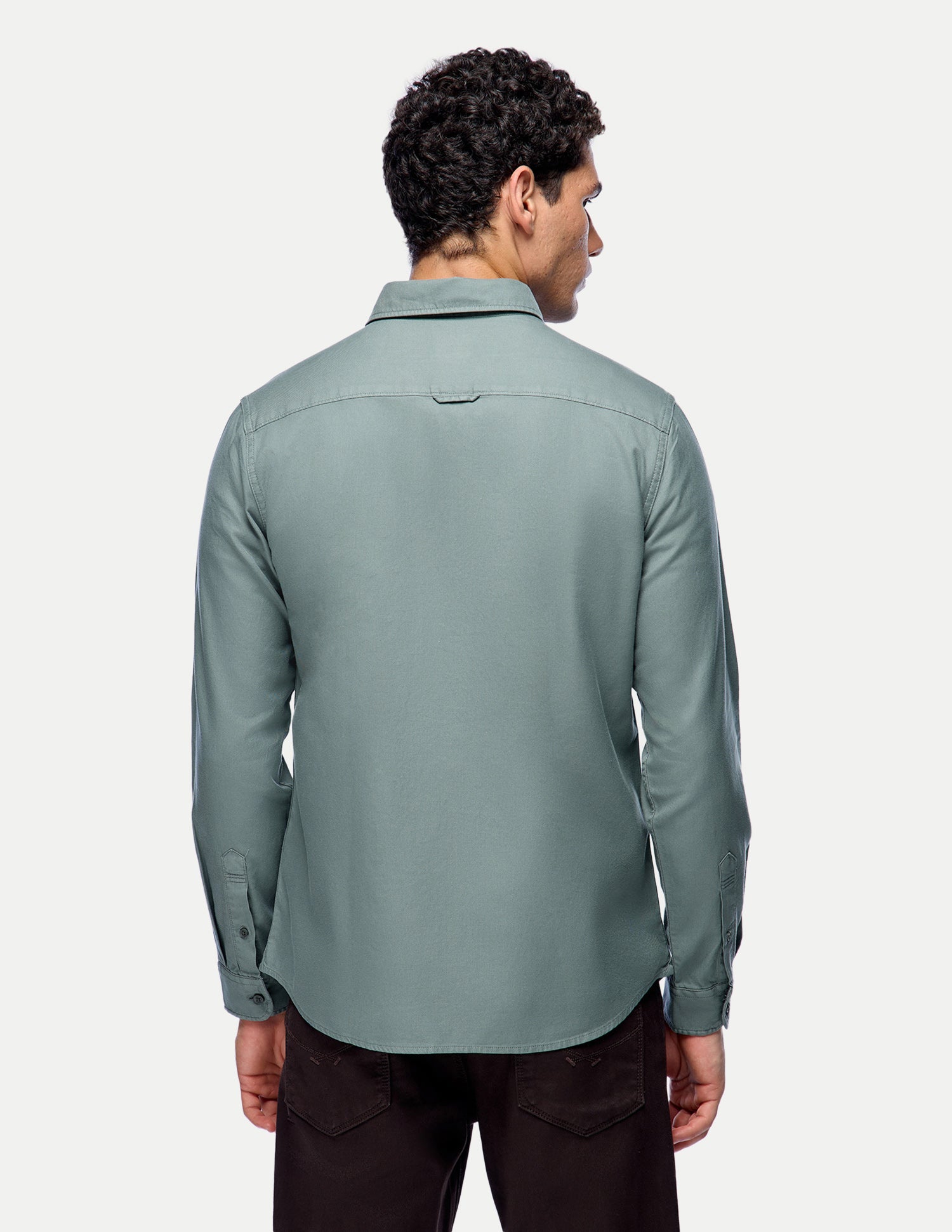 Solid Twill Shirt Green - U.S. Polo Assn. India | Large