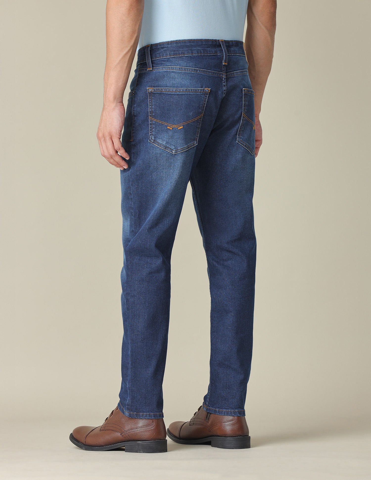 Cole Comfort Cropped Fit Mid Rise Jeans Jeans Dark Indigo - U.S. POLO ASSN. | Large