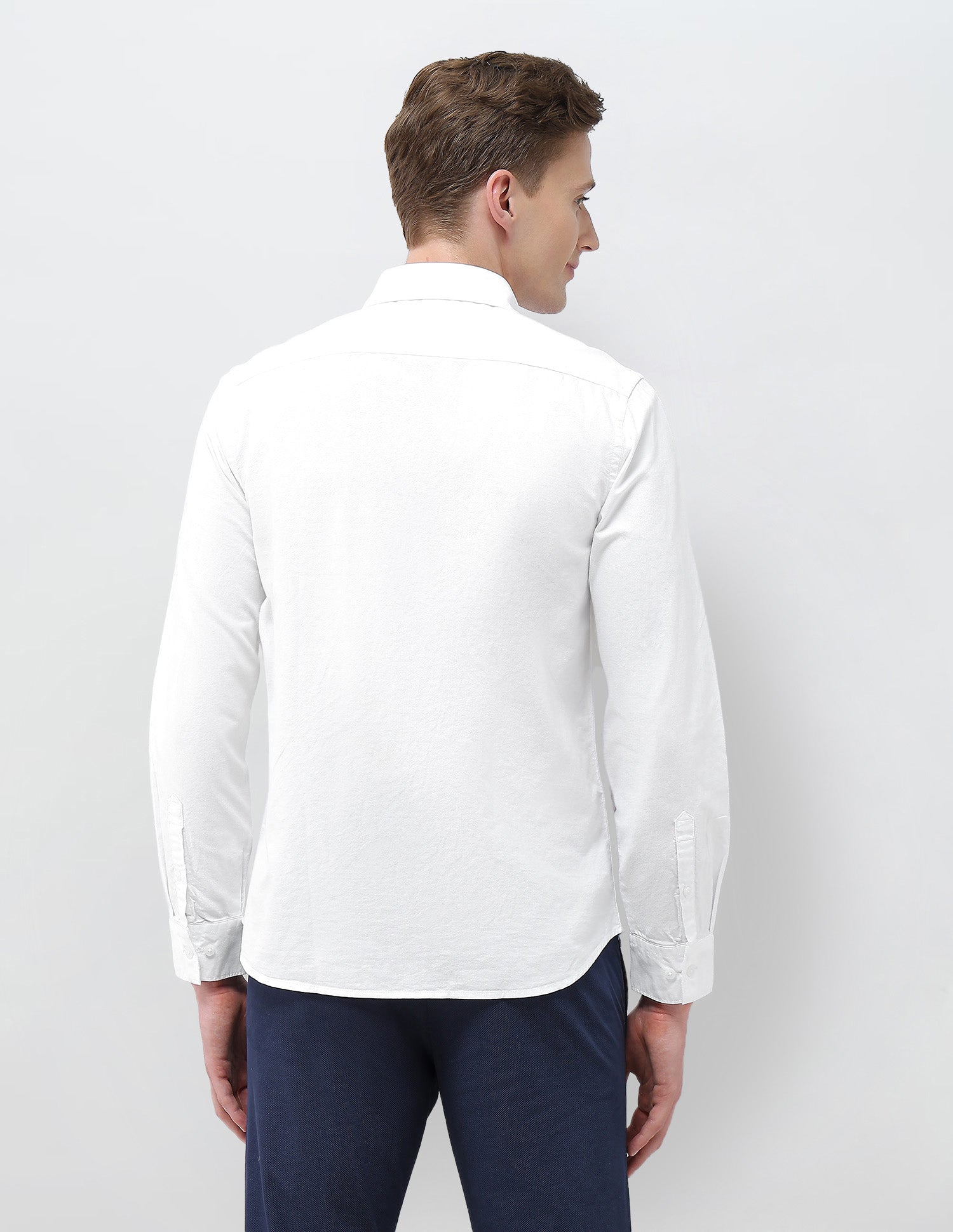 Tailored Fit Oxford Shirt White - U.S. Polo Assn. India | Large