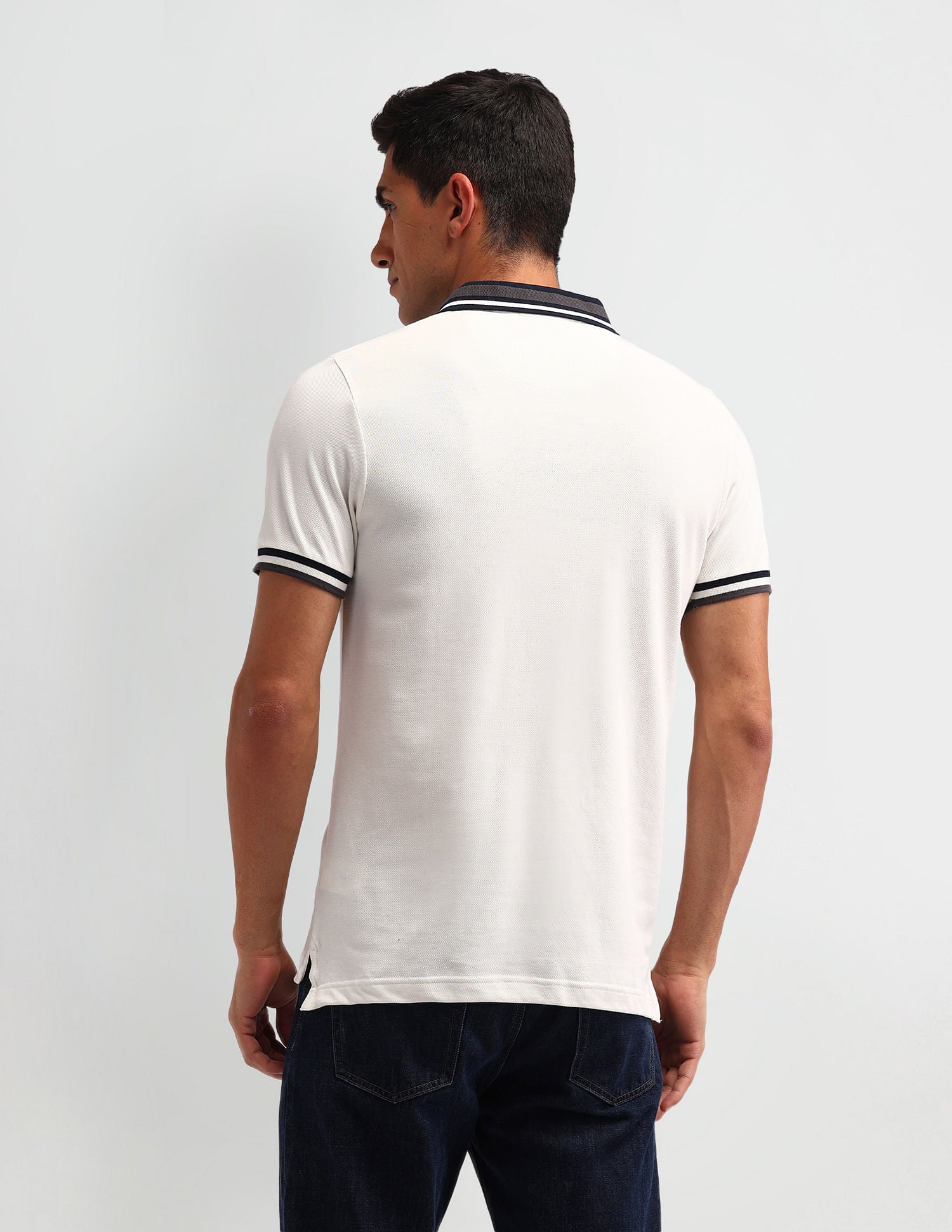 Outdoor Muscle Fit Solid Polo Shirt Ivory - U.S. POLO ASSN. | Large