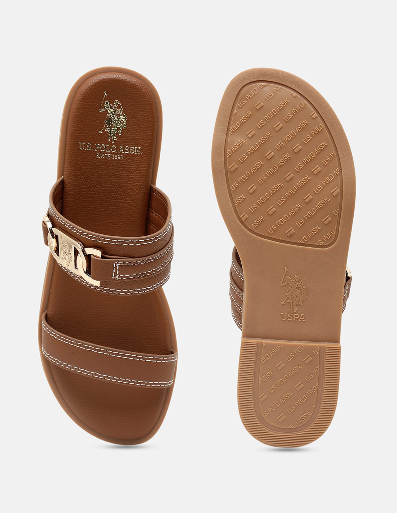 Lioris Slip-on Flats Tan - U.S. Polo Assn. India | Large