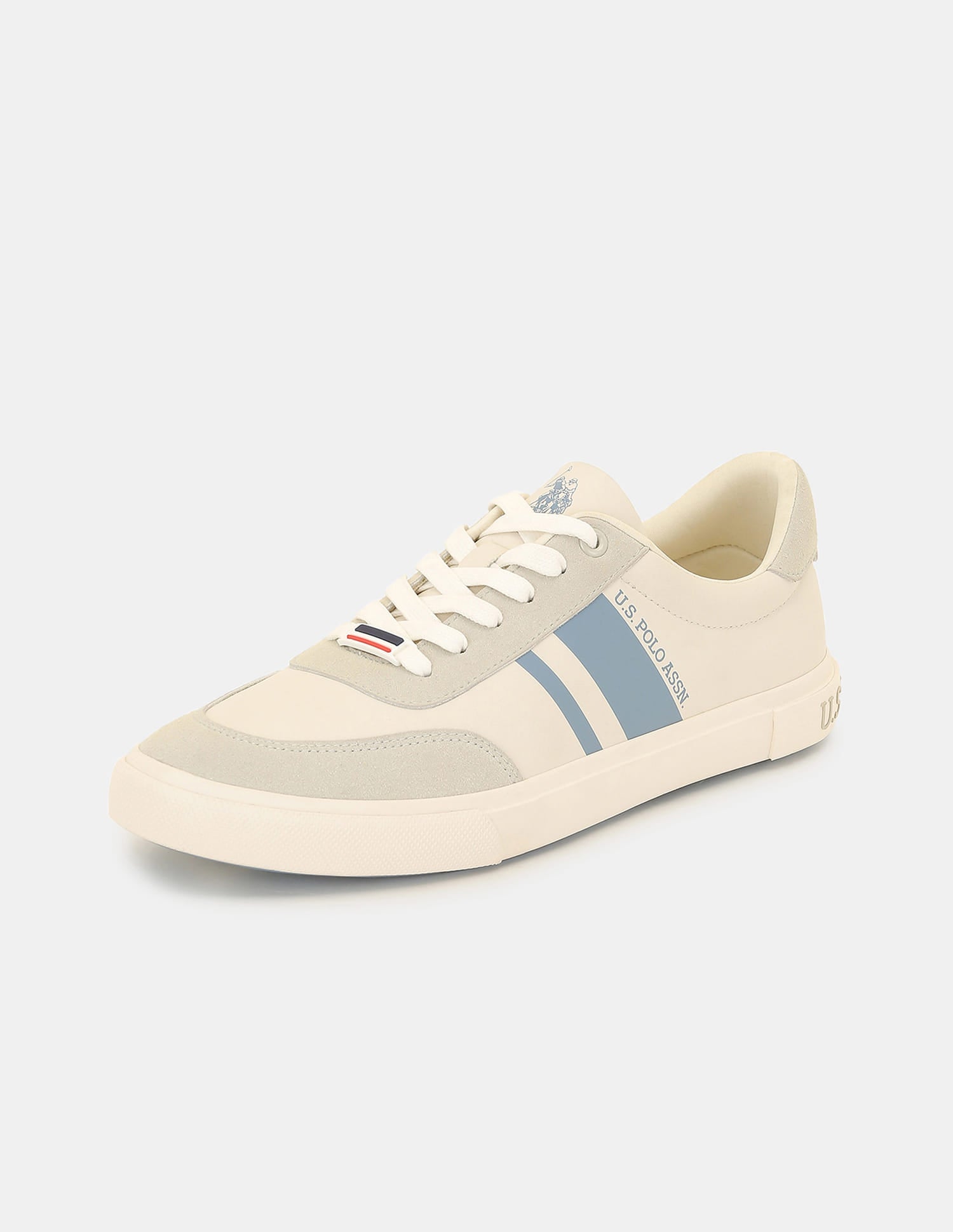 Men Krister 4.0 Colourblocked Sneakers Cream - U.S. Polo Assn. India | Large