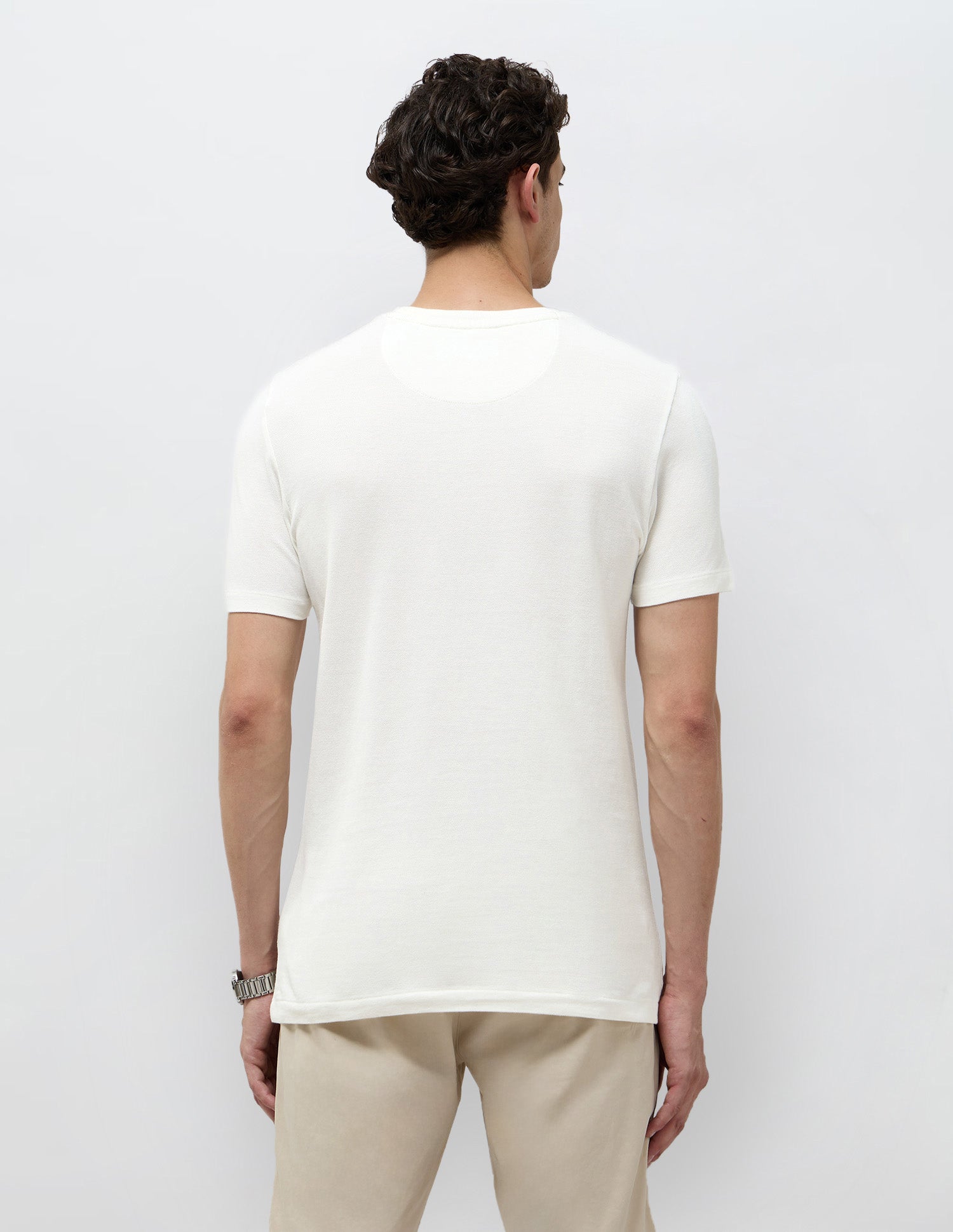 Brand Embroidered Regular Fit T-Shirt Off White - U.S. POLO ASSN. | Large