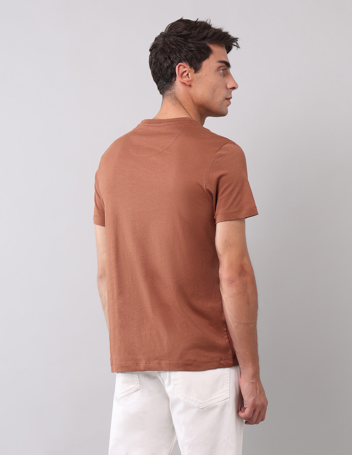 Pure Cotton Brand Printed T-Shirt Rust - U.S. Polo Assn. India | Large