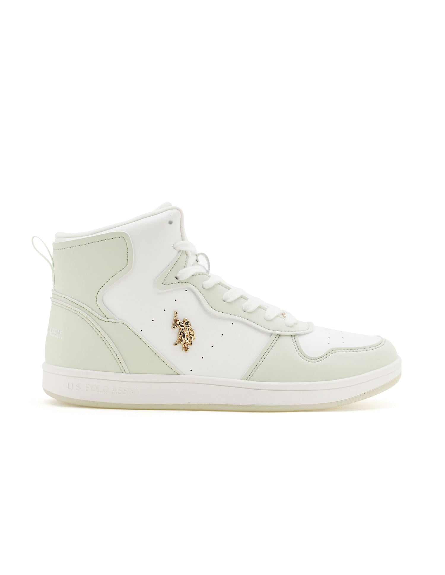 Women Colour Block Rowan Sneakers Light Green and White - U.S. Polo Assn. India | Large