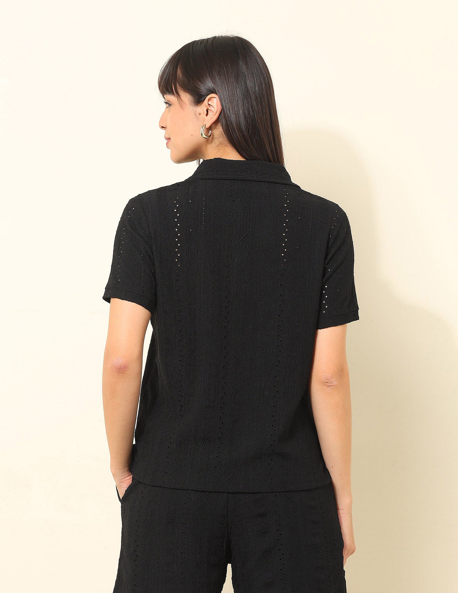 Relaxed Fit Textured Co-Ords Black - U.S. POLO ASSN. | Large