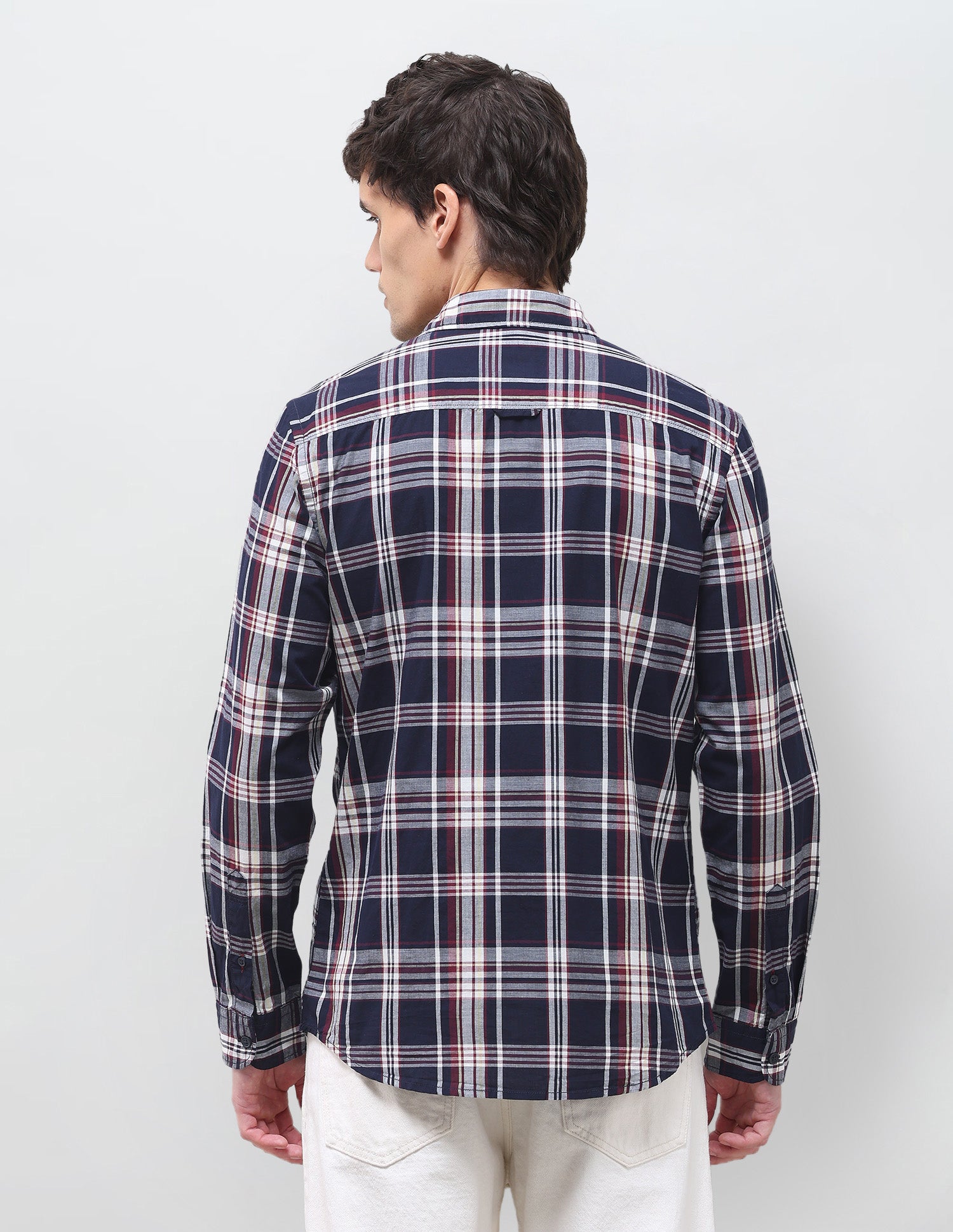 Plaid Checked Regular Fit Shirt Navy - U.S. Polo Assn. India | Large
