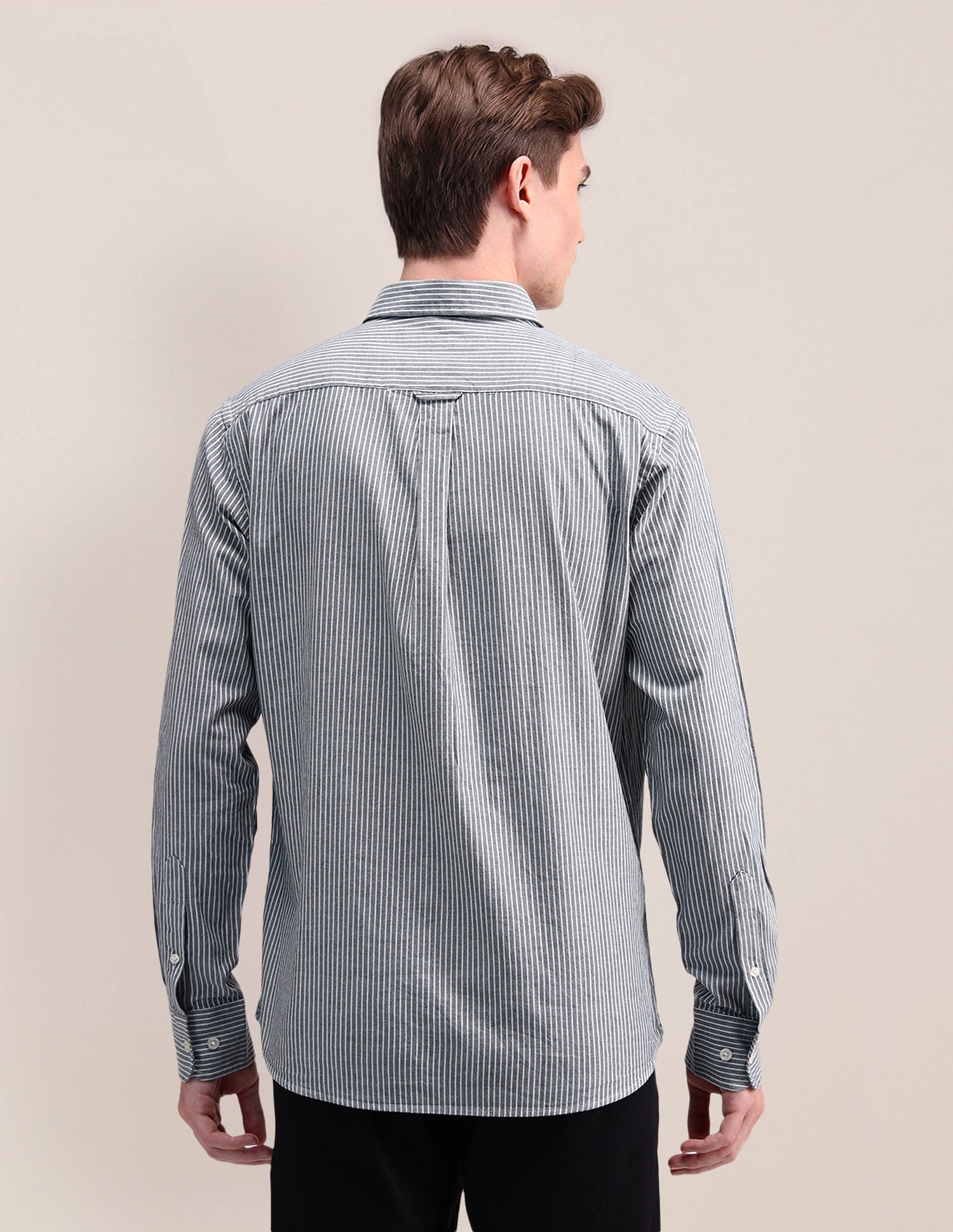 Regular Vertical Striped Shirt Navy - U.S. POLO ASSN. | Large