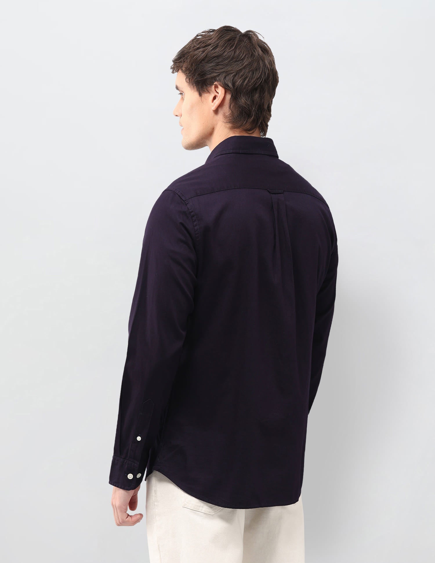 Solid Tailored Fit Shirt Purple - U.S. Polo Assn. India | Large