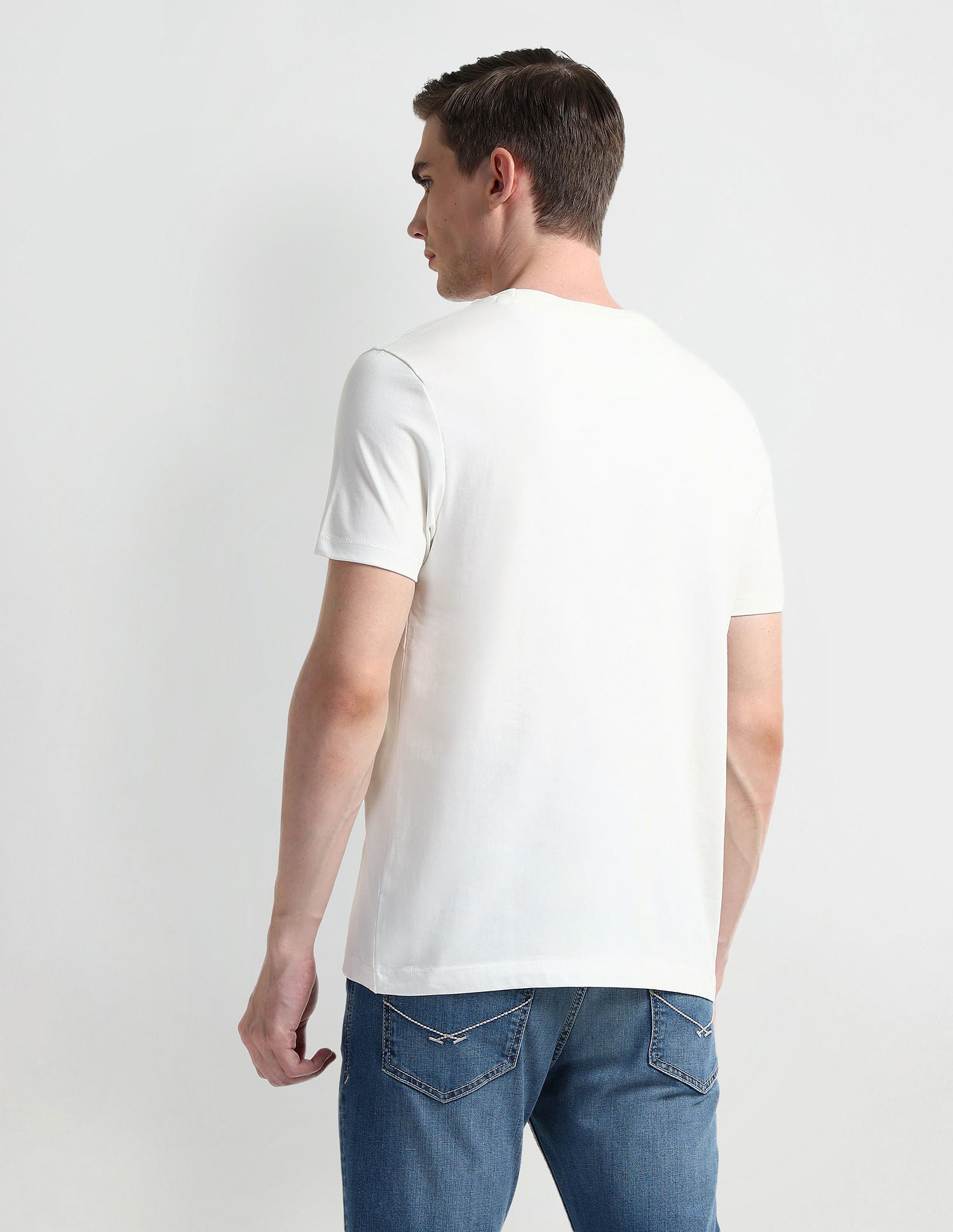 Muscle fit Logo Cotton T-Shirt White - U.S. POLO ASSN. | Large