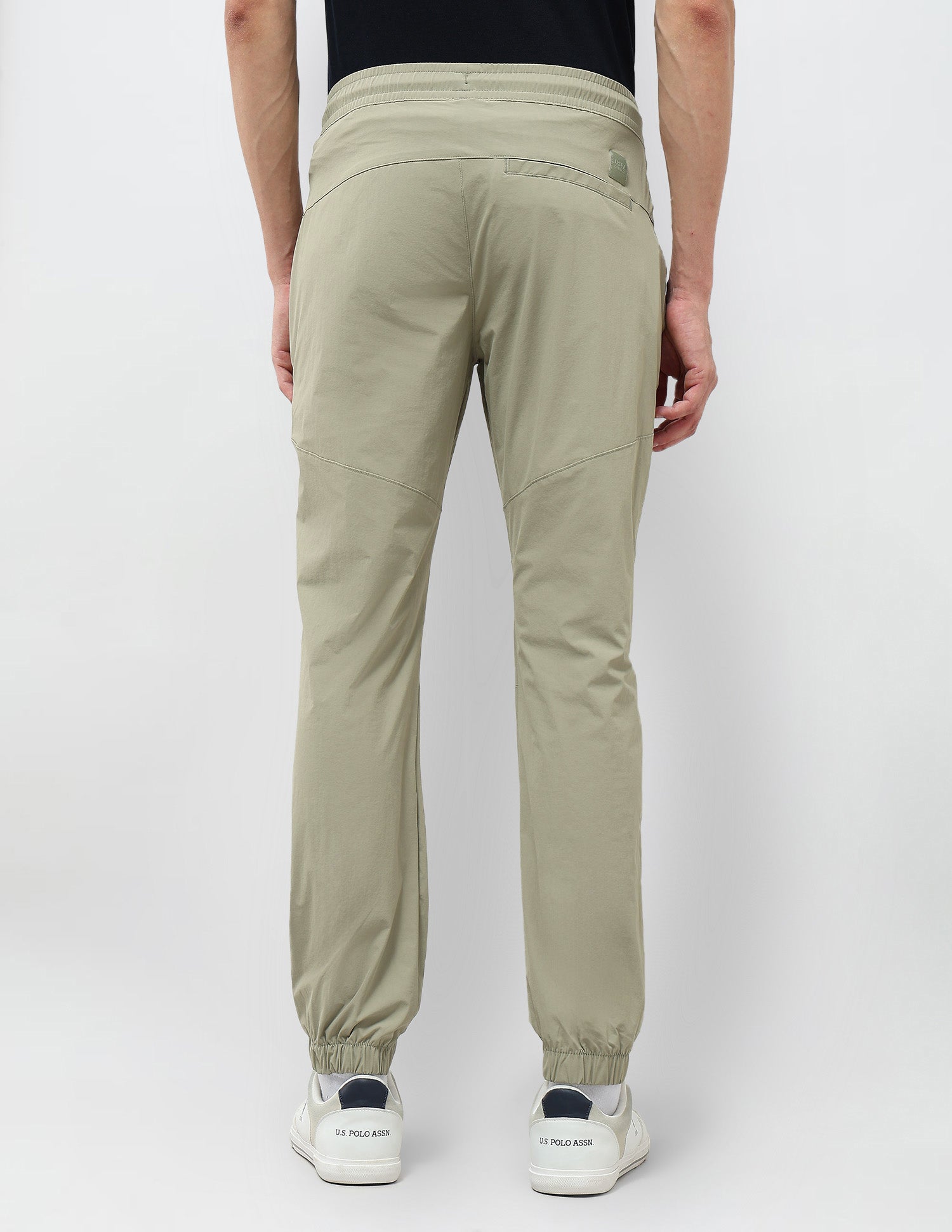 Mid Rise Relaxed Fit Joggers Light Green - U.S. Polo Assn. India | Large