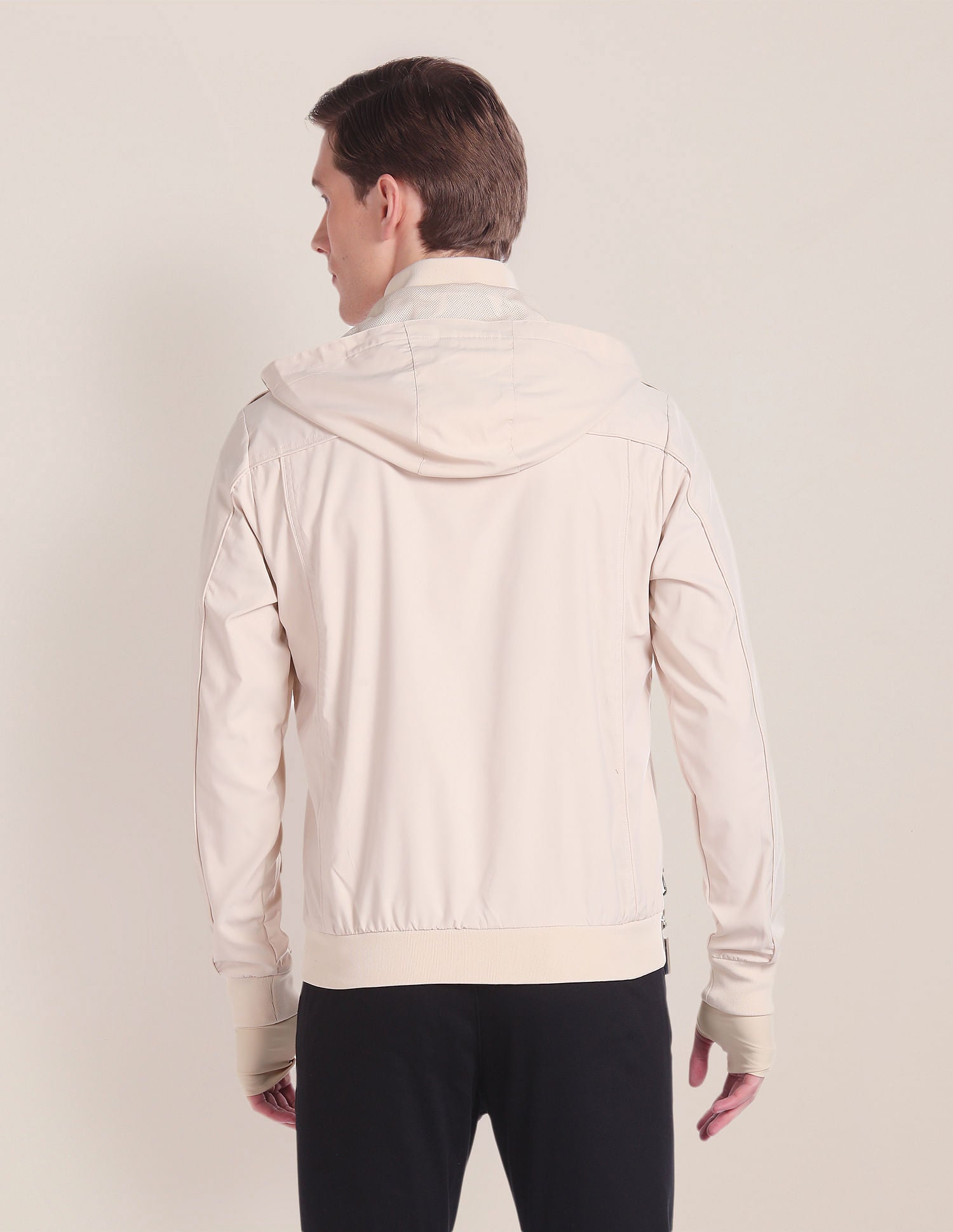 Detachable Neck Pillow Traveller Jacket Beige - U.S. POLO ASSN. | Large