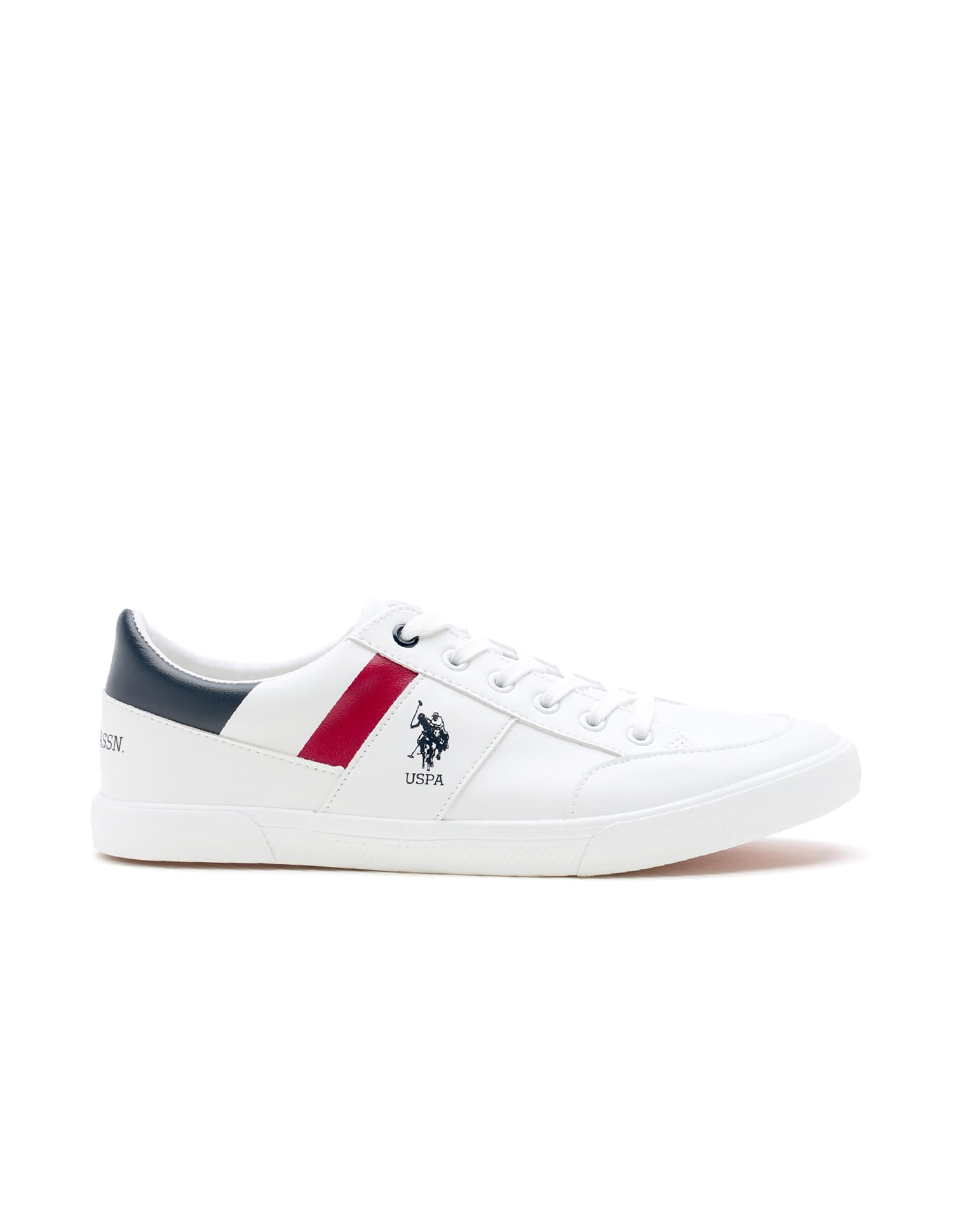 Men Brand Stripe Narlin Sneakers White - U.S. Polo Assn. India | Large