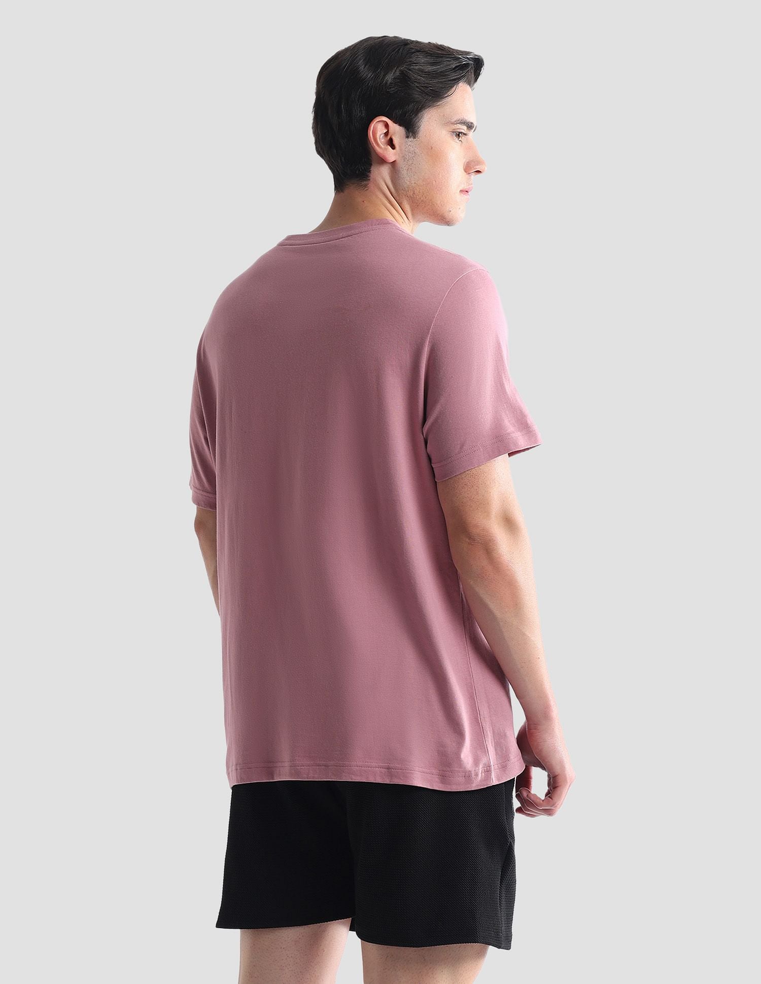 V-Neck Embroidered Logo I638 Lounge T-Shirt - Pack Of 1 Deep Pink - U.S. POLO ASSN. | Large