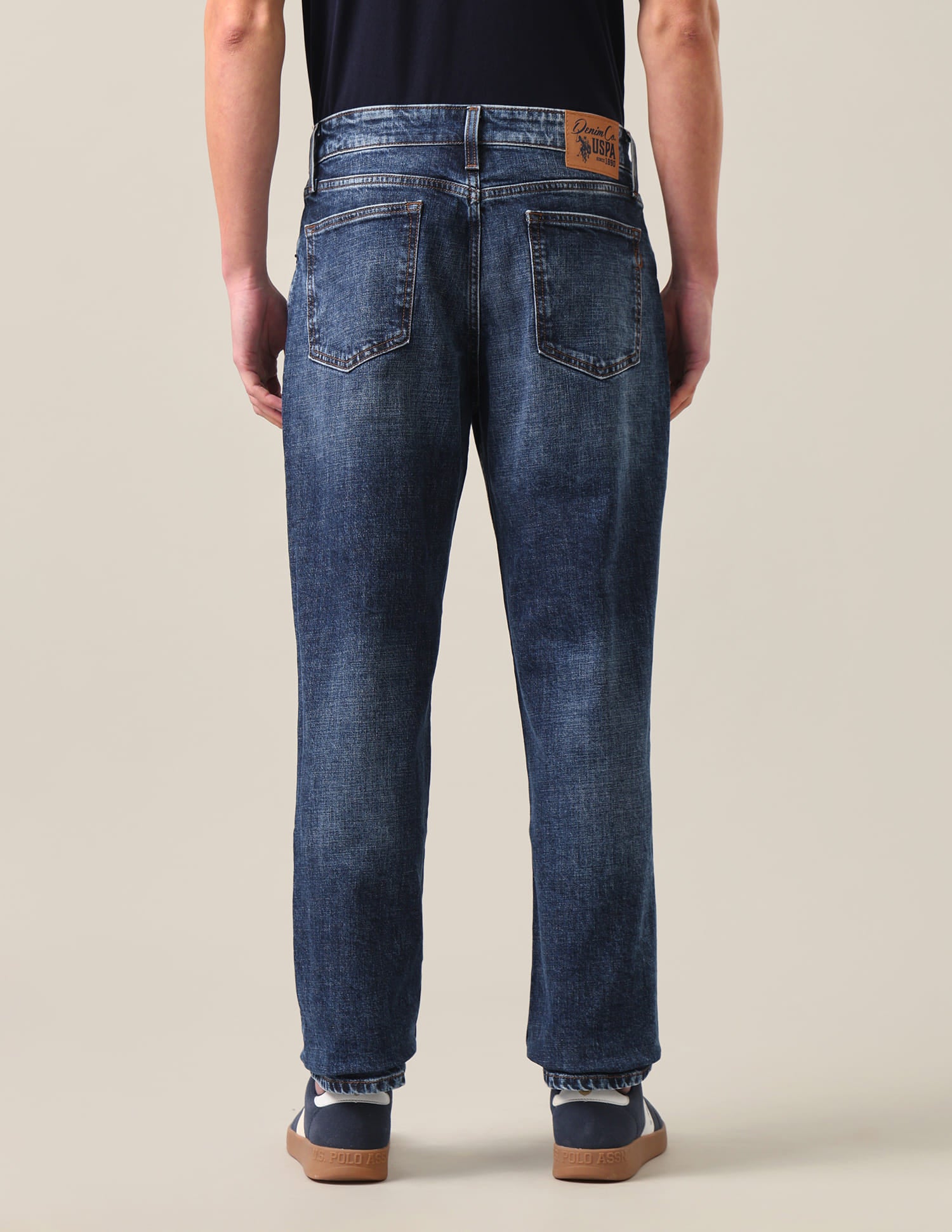 Shawn Relaxed Fit Jeans Dark Blue - U.S. Polo Assn. India | Large