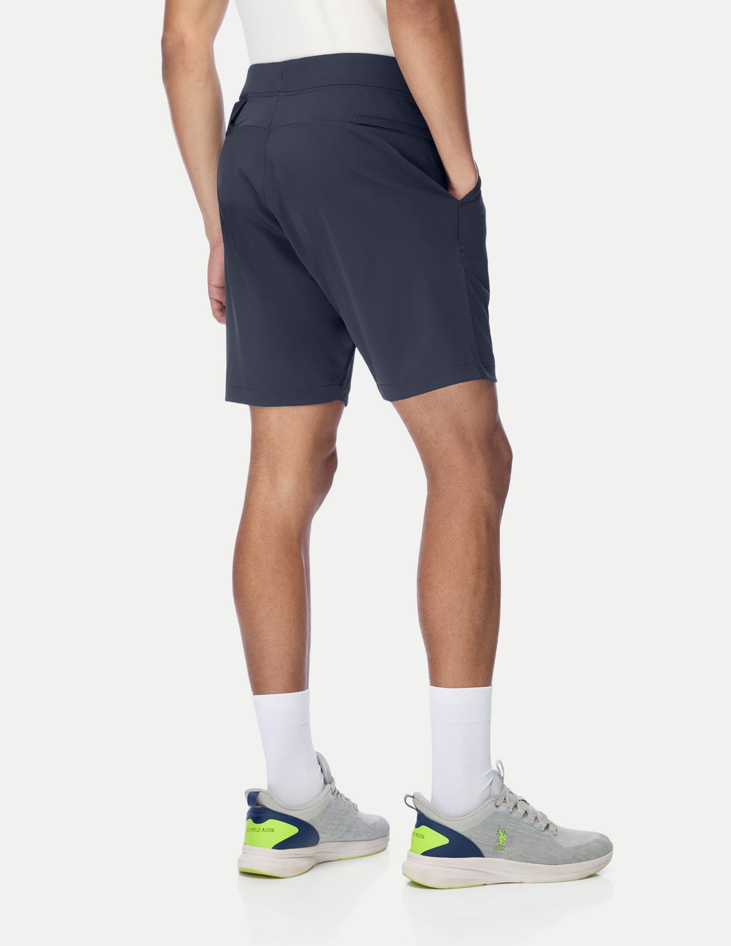Mid Rise Regular Fit Active Shorts Navy - U.S. Polo Assn. India | Large