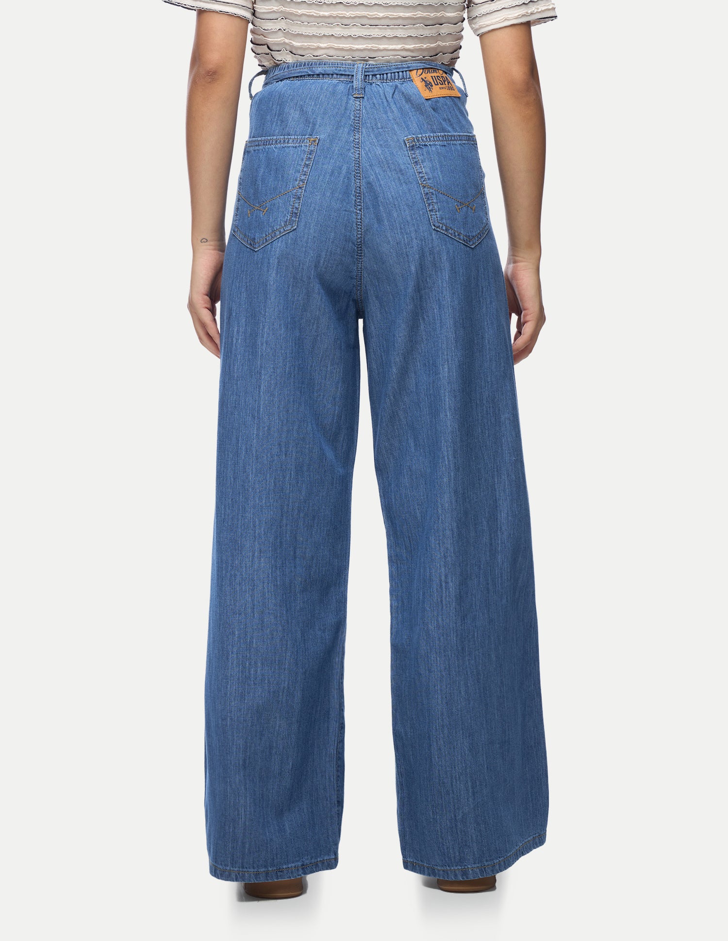 Baggy Fit Blue Light Weight Jeans Blue - U.S. Polo Assn. India | Large