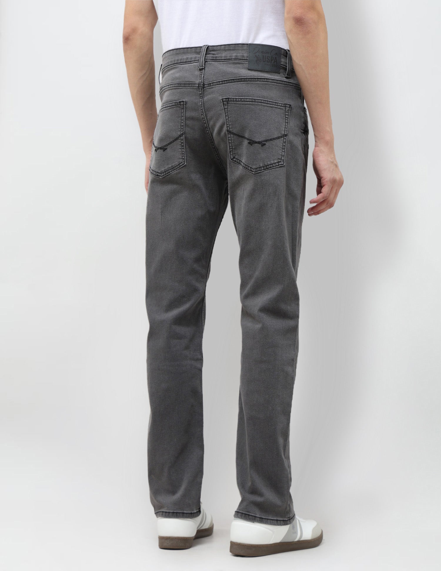 Harold Slim Straight Fit Black Jeans Black - U.S. Polo Assn. India | Large