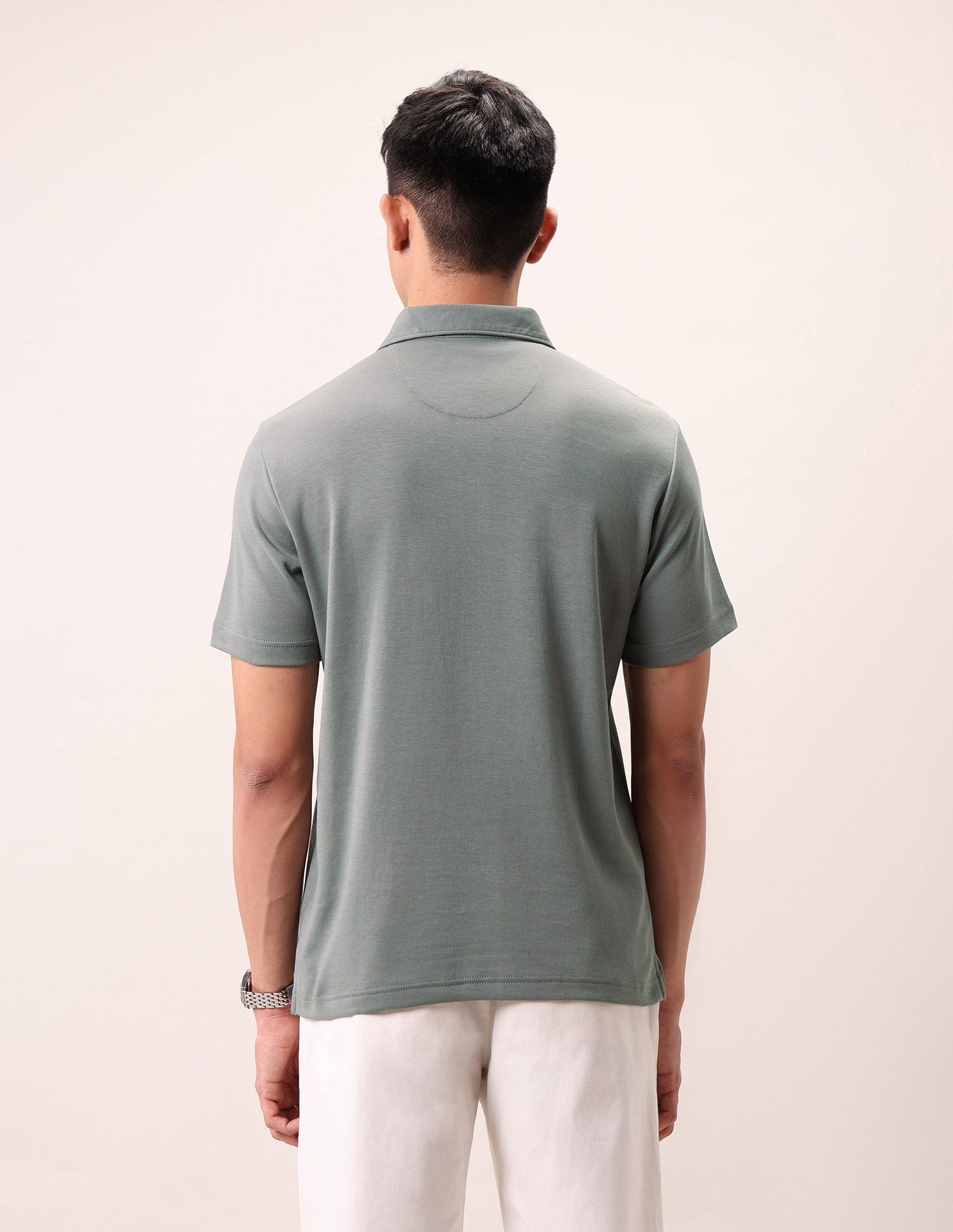 Muscle Fit Outdoor Polo Shirt Light Grey - U.S. Polo Assn. India | Large