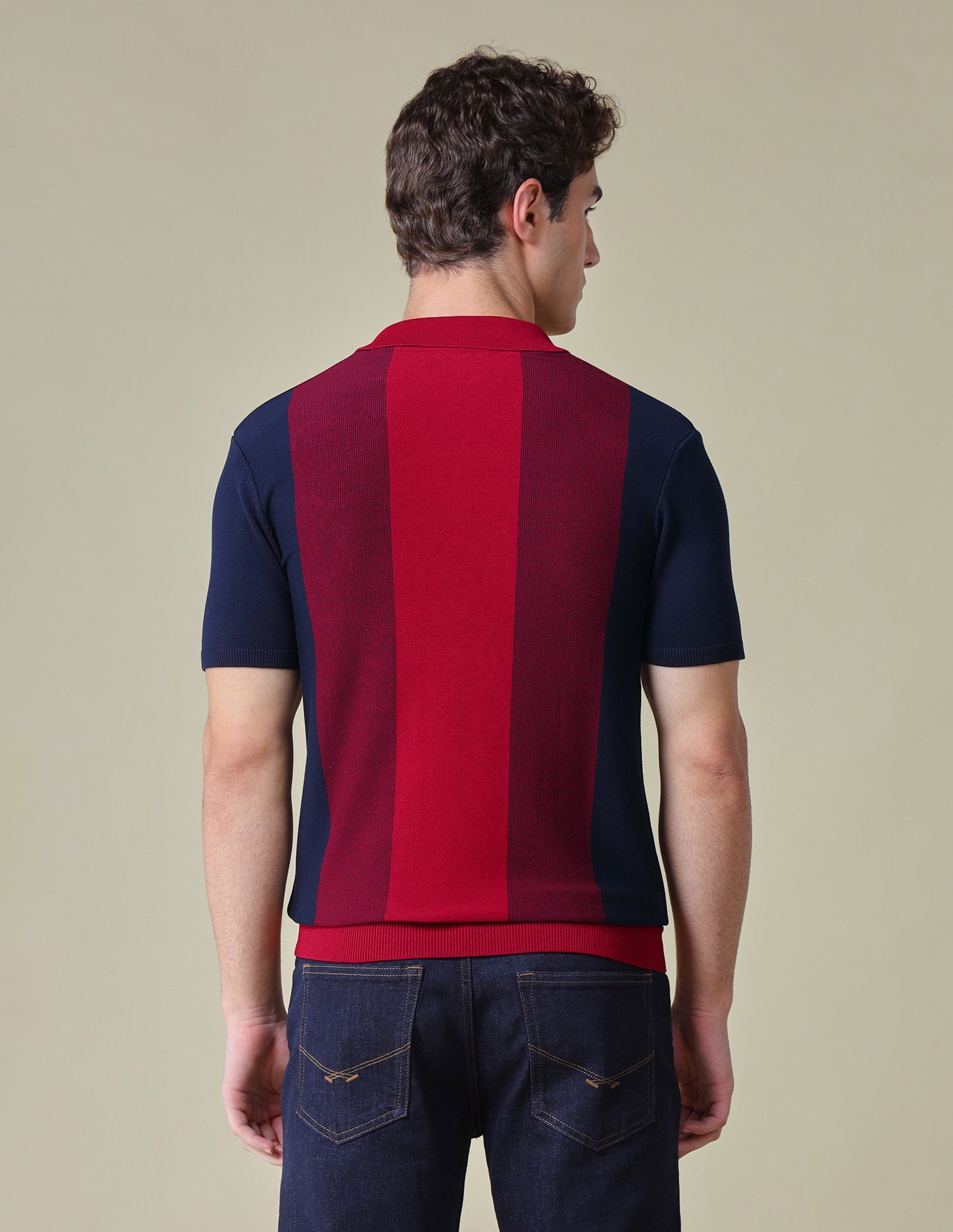 Colourblocked Regular Fit Polo Shirt Navy - U.S. Polo Assn. India | Large
