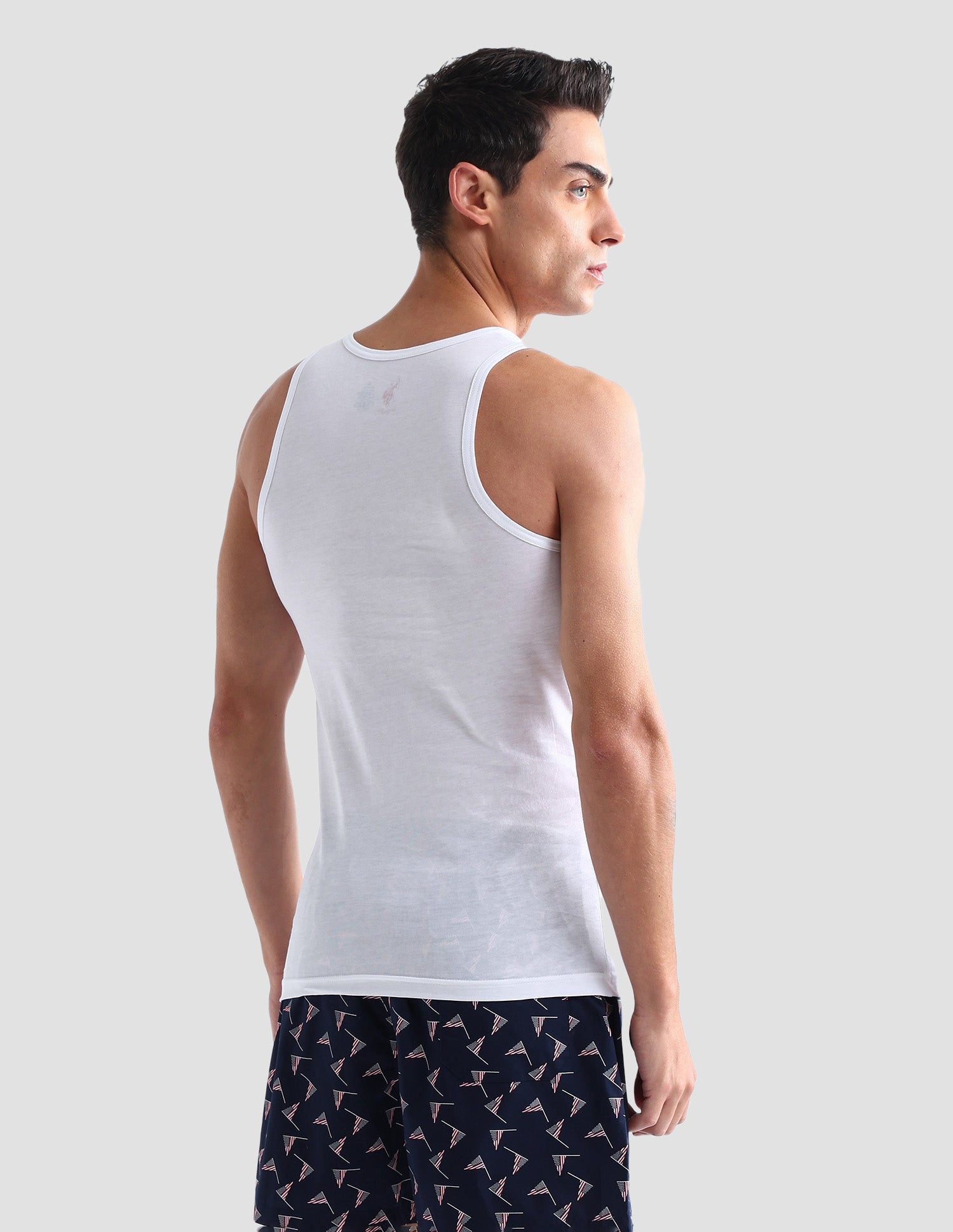 Comfort Fit Pure Cotton I024 Vest - Pack Of 1 White - U.S. POLO ASSN. | Large