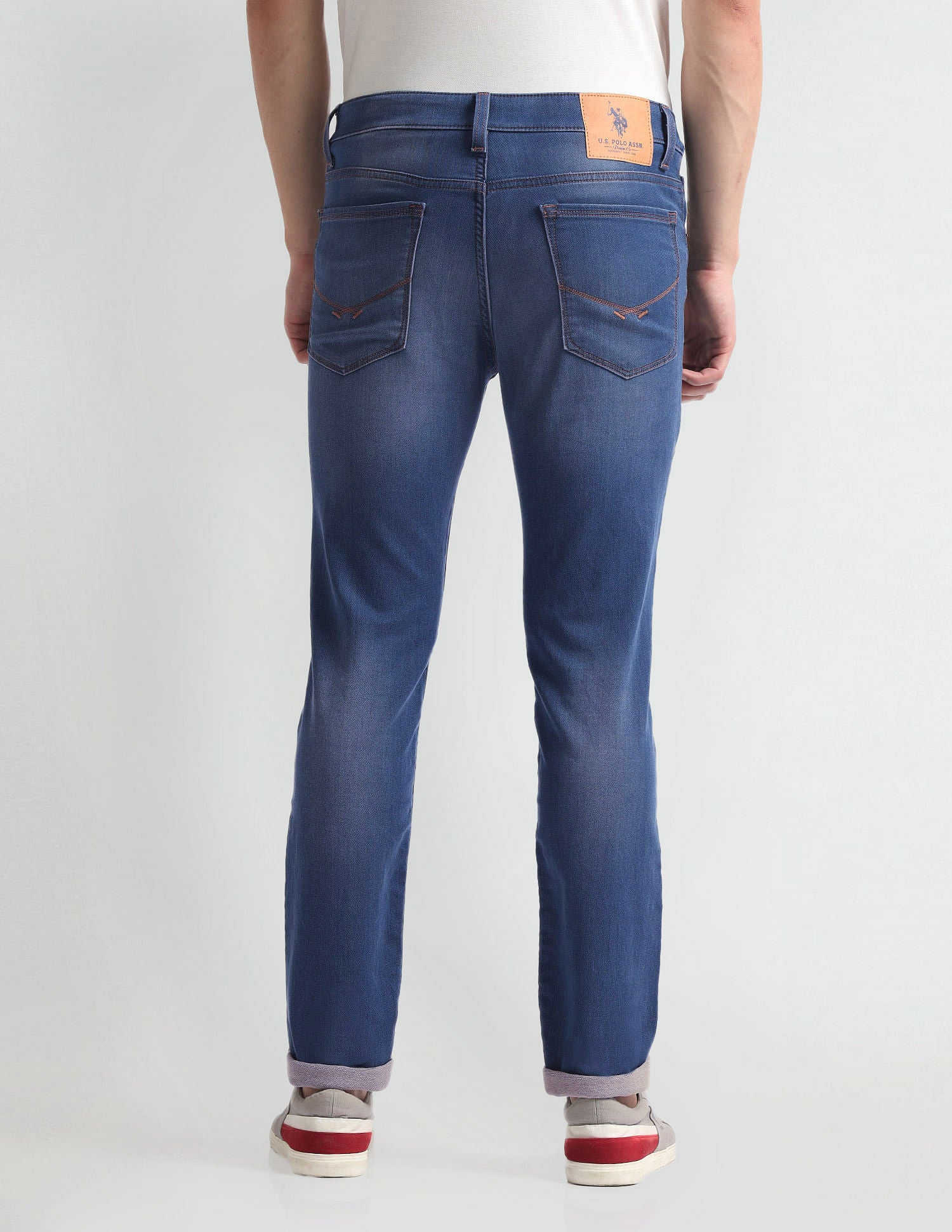 Regallo Skinny Fit Blue Jeans Blue - U.S. Polo Assn. India | Large