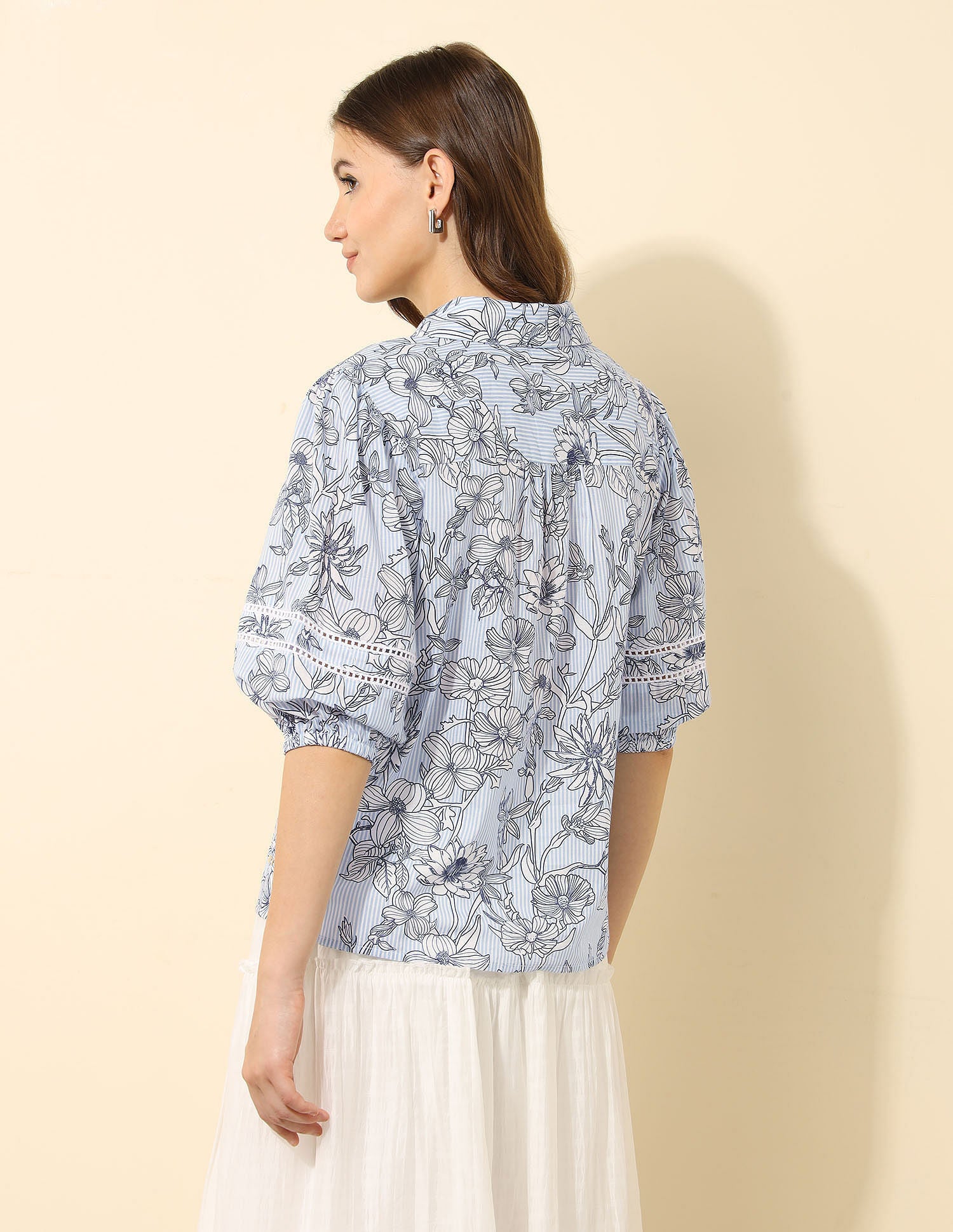 Floral Printed Dobby Shirt Multi-colour - U.S. POLO ASSN. | Large