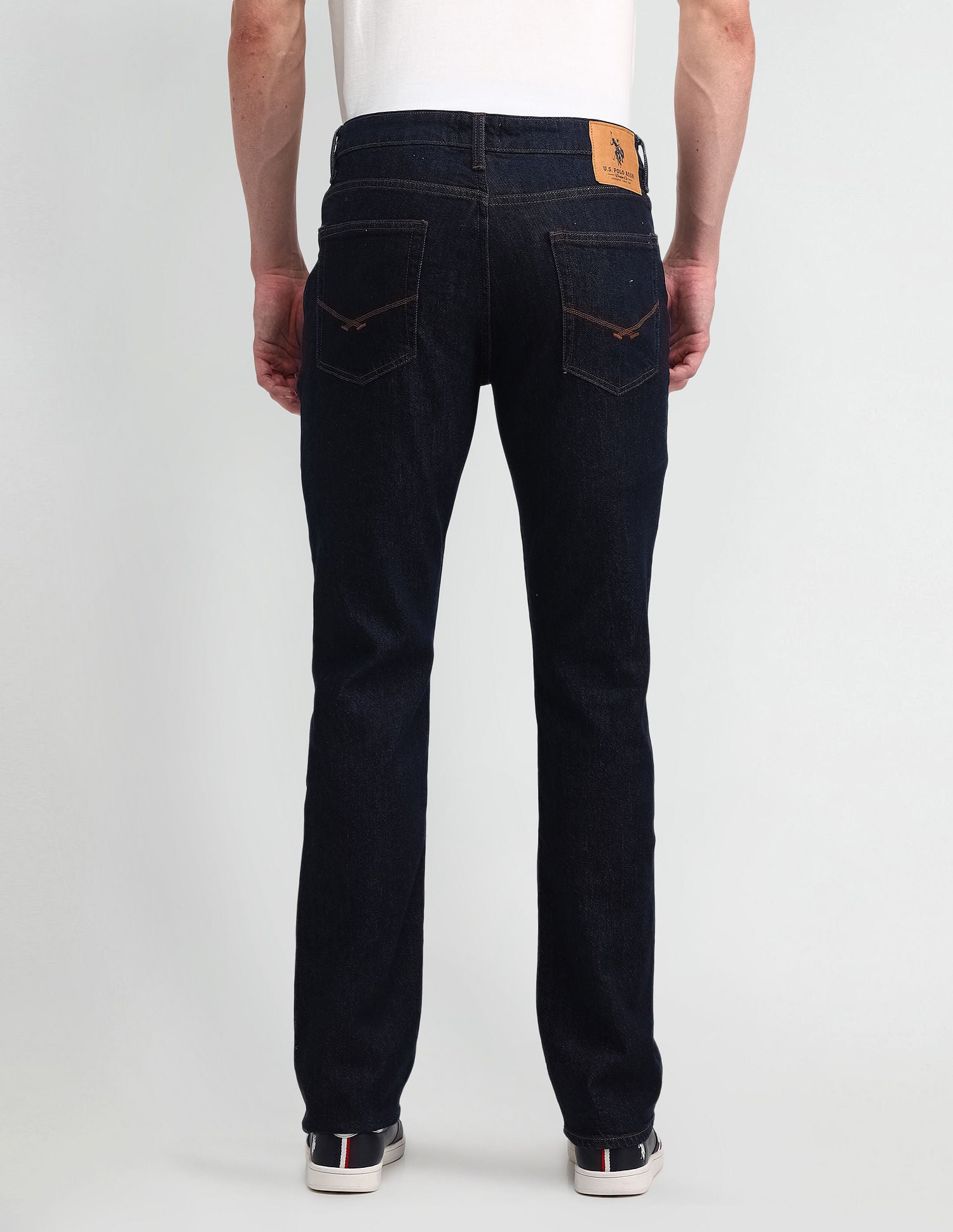 Harold Slim Straight Blue Jeans Blue - U.S. POLO ASSN. | Large