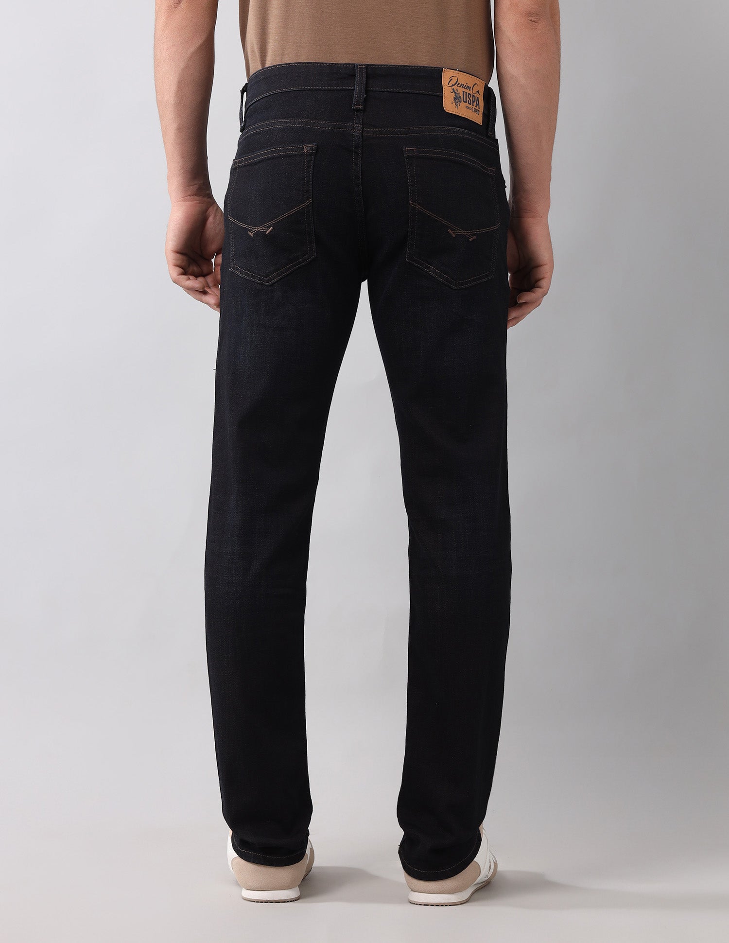 Brandon Slim Tapered Fit Vintage Jeans Dark Wash - U.S. Polo Assn. India | Large