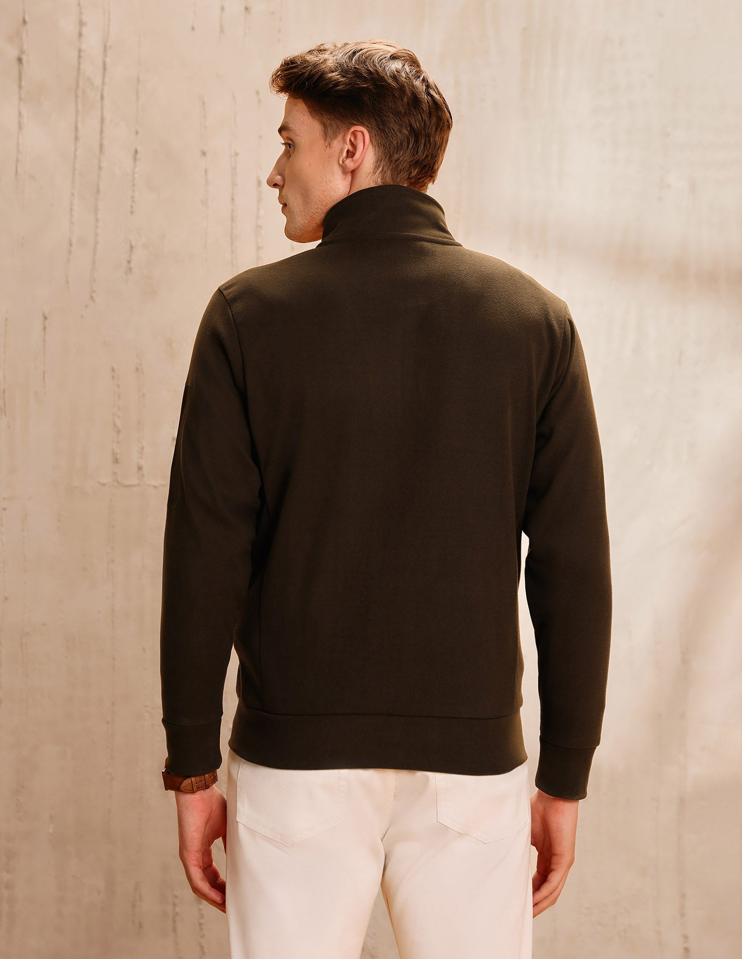 Solid Legend Of Horseshoe Sweatshirt Dark Khaki - U.S. POLO ASSN. | Large