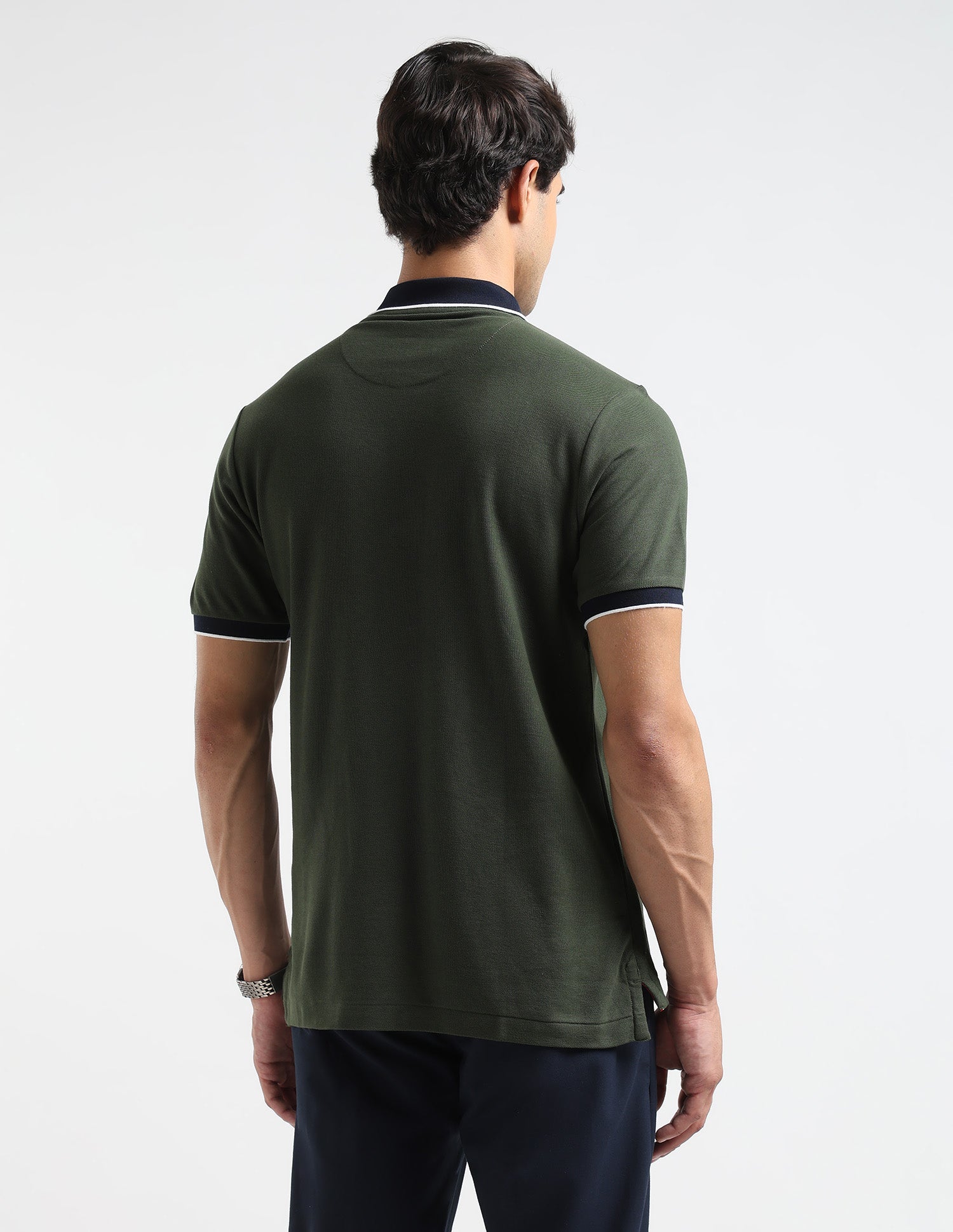 Pure Cotton Slim Fit Polo Shirt Dark Green - U.S. POLO ASSN. | Large