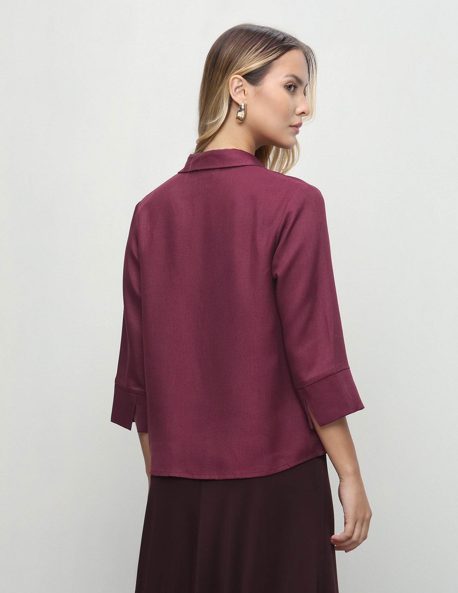 Solid Regular Fit Top Maroon - U.S. Polo Assn. India | Large