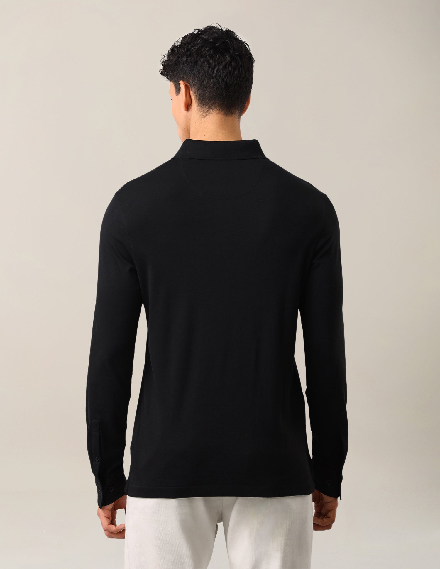 Solid Slim Fit Polo Shirt Black - U.S. Polo Assn. India | Large