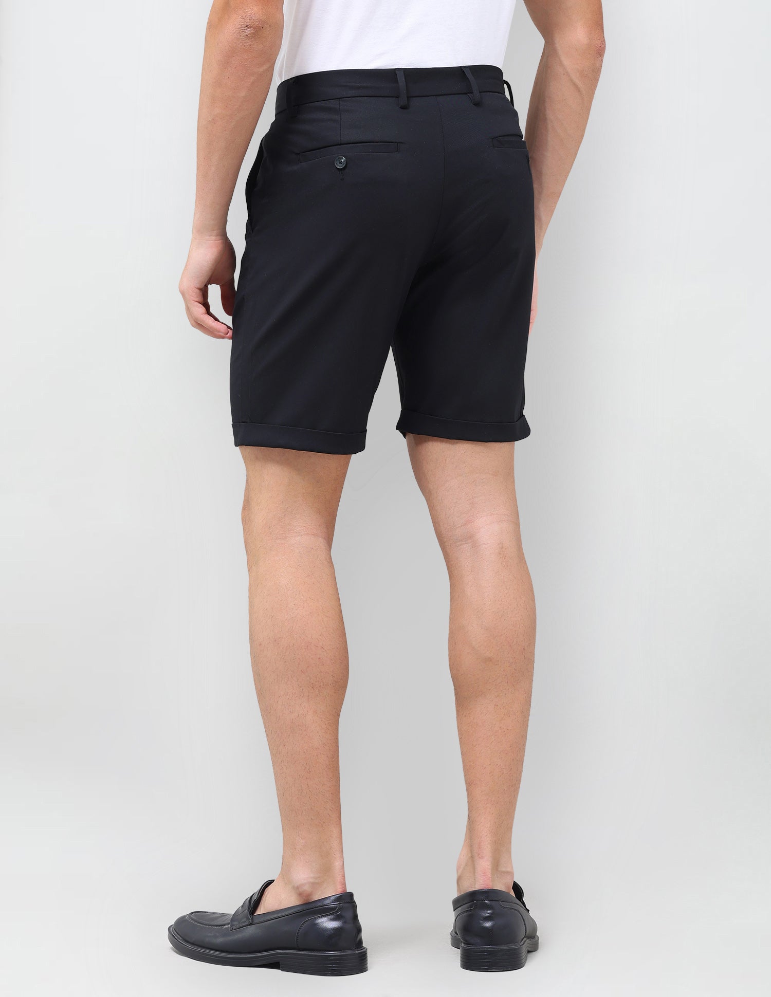 Slim Fit Twill Chino Shorts Black - U.S. Polo Assn. India | Large