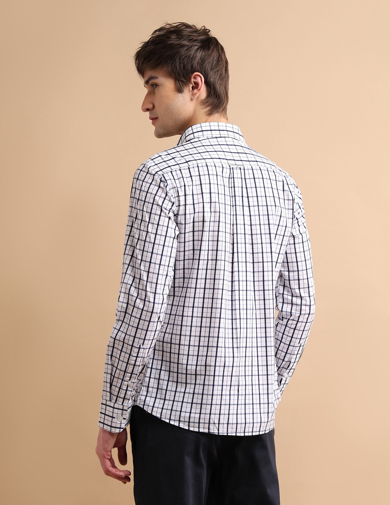 Grid Oxford Shirt White - U.S. POLO ASSN. | Large