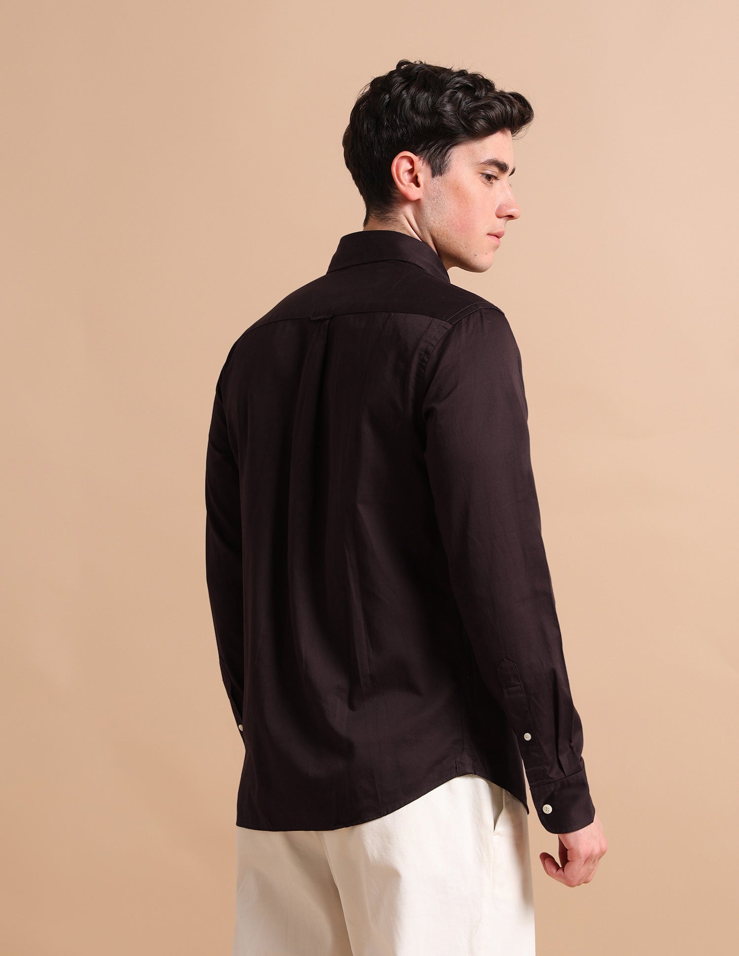 Evening Satin Shirt Brown - U.S. POLO ASSN. | Large